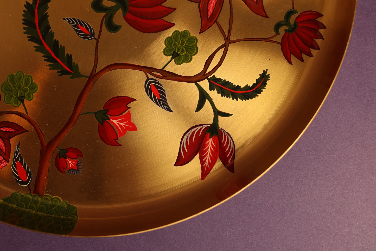 Kalamkari Kali Kansa Dinner Plate