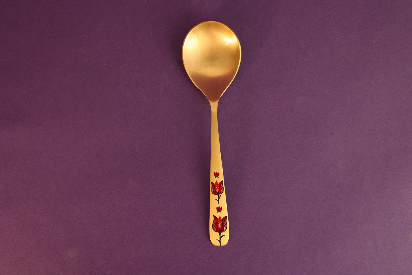 Kalamkari Pital Serving Spoon
