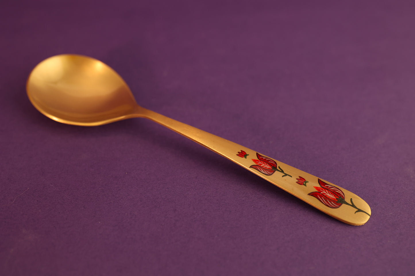 Kalamkari Pital Serving Spoon