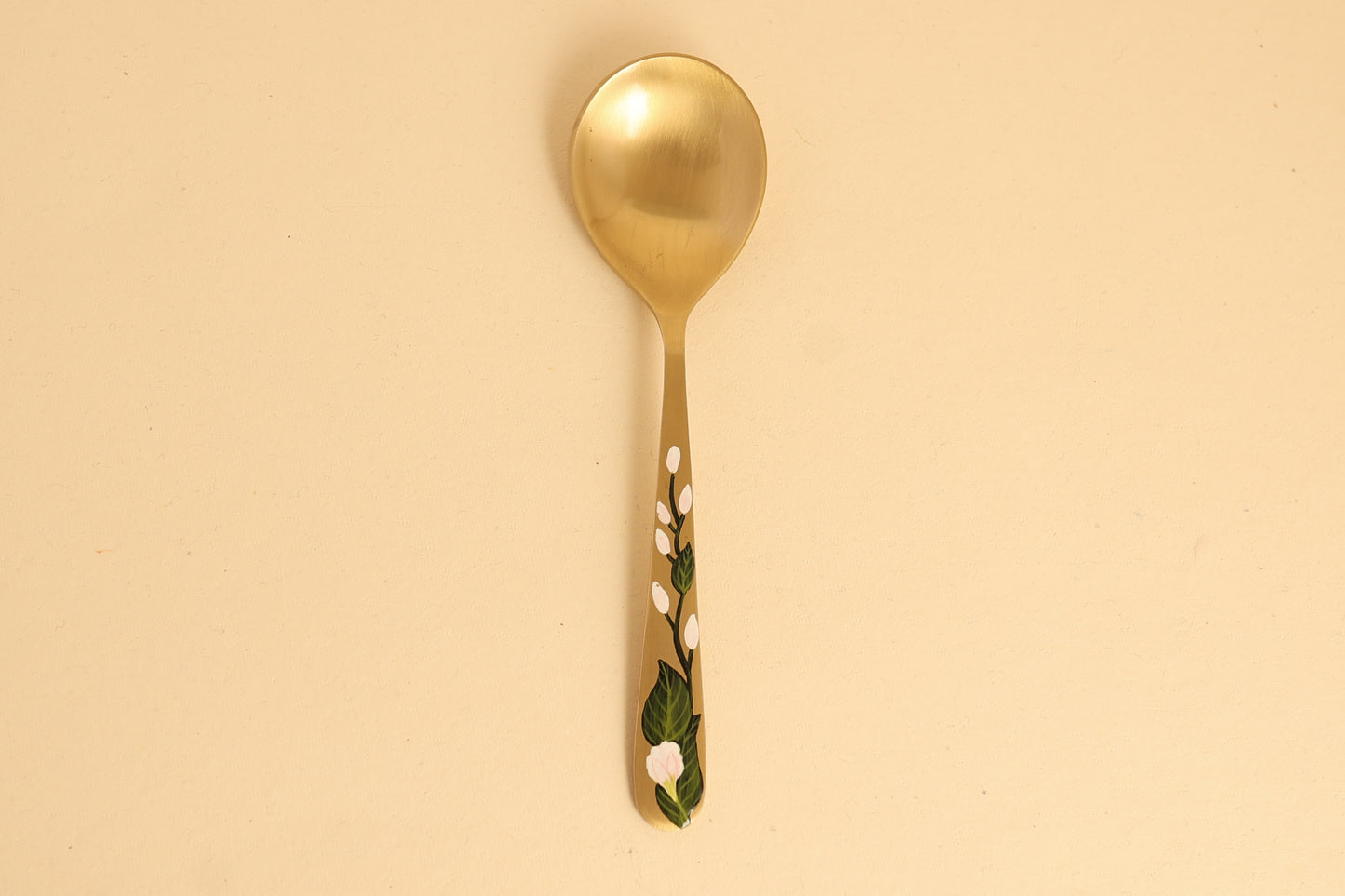 Chameli Brass Serving Spoon