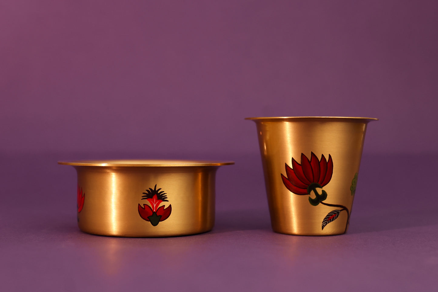 Kalamkari Pital Dabara Coffee set