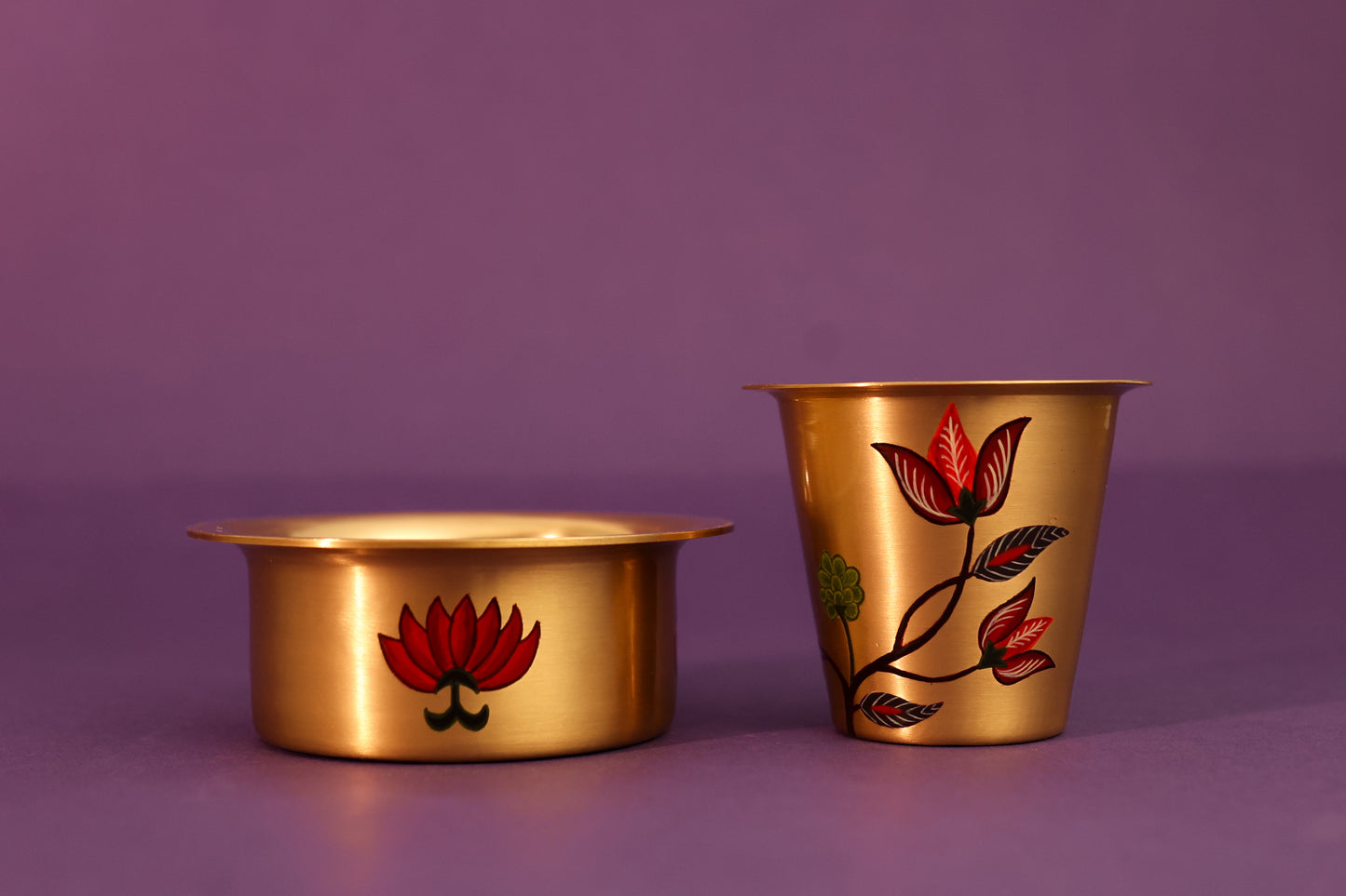 Kalamkari Pital Dabara Coffee set