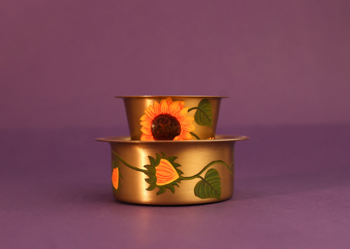 Sunflower Pital Dabara Coffee set