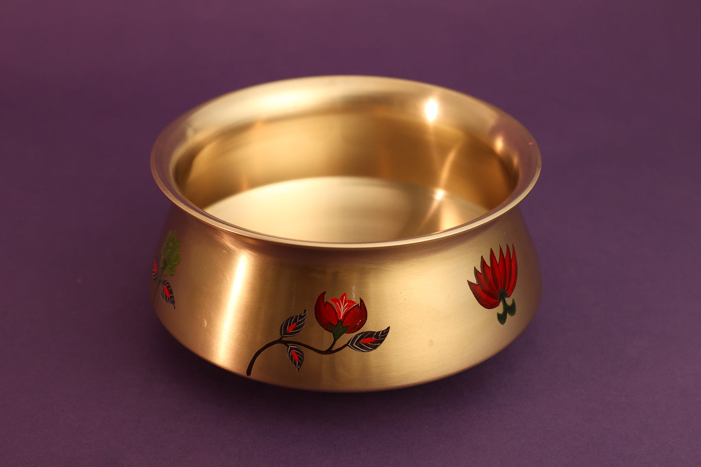 Kalamkari Kansa Curry Bowl Large