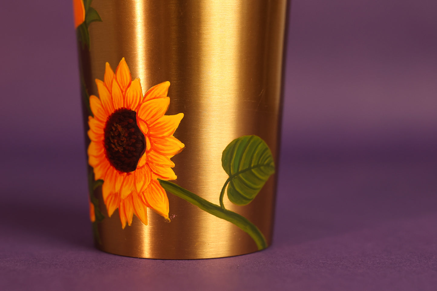 Sunflower Kansa Glass - Set Of 2