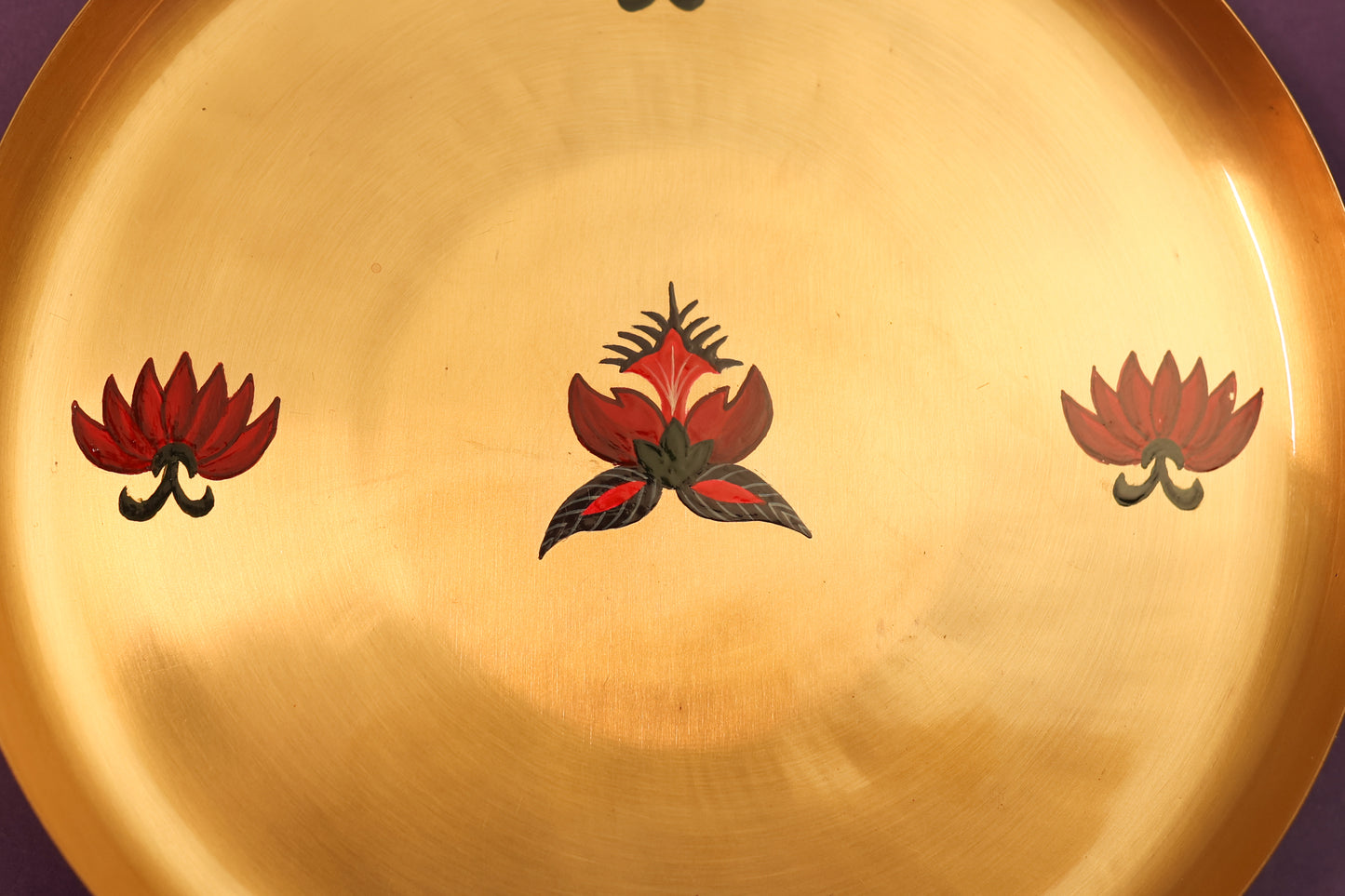 Kalamkari Kansa Small Plate - set of 6