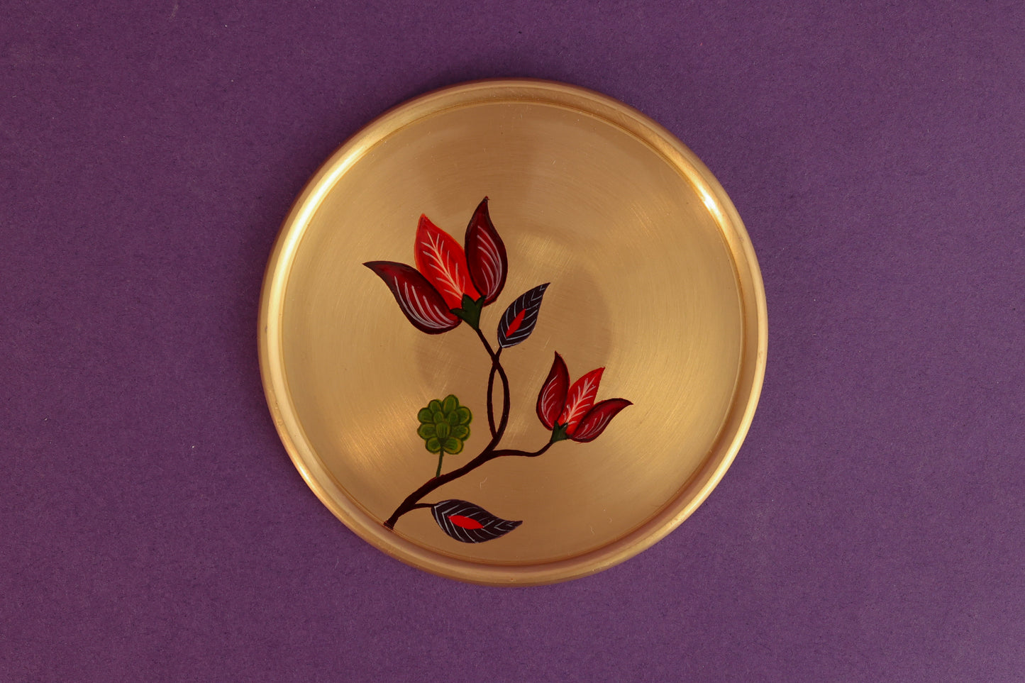 Kalamkari Pital Coaster - Set of 4