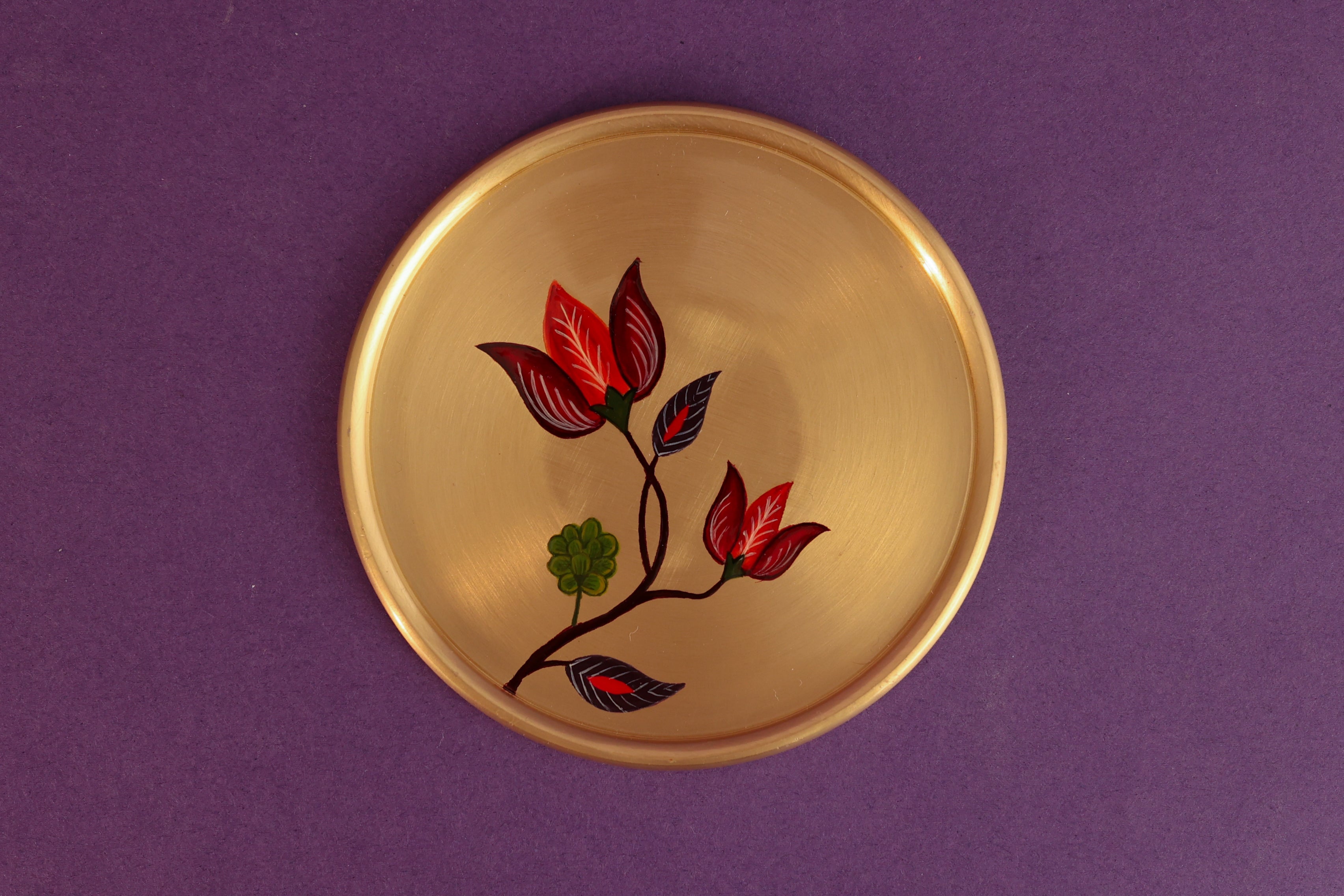 Kalamkari Pital Coaster - Set of 4