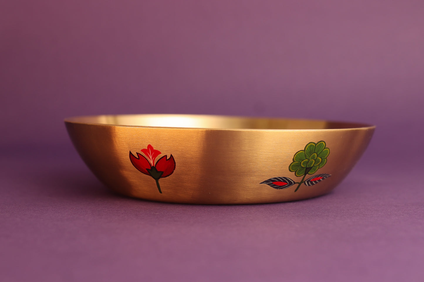 Kalamkari Kansa Serving Bowl