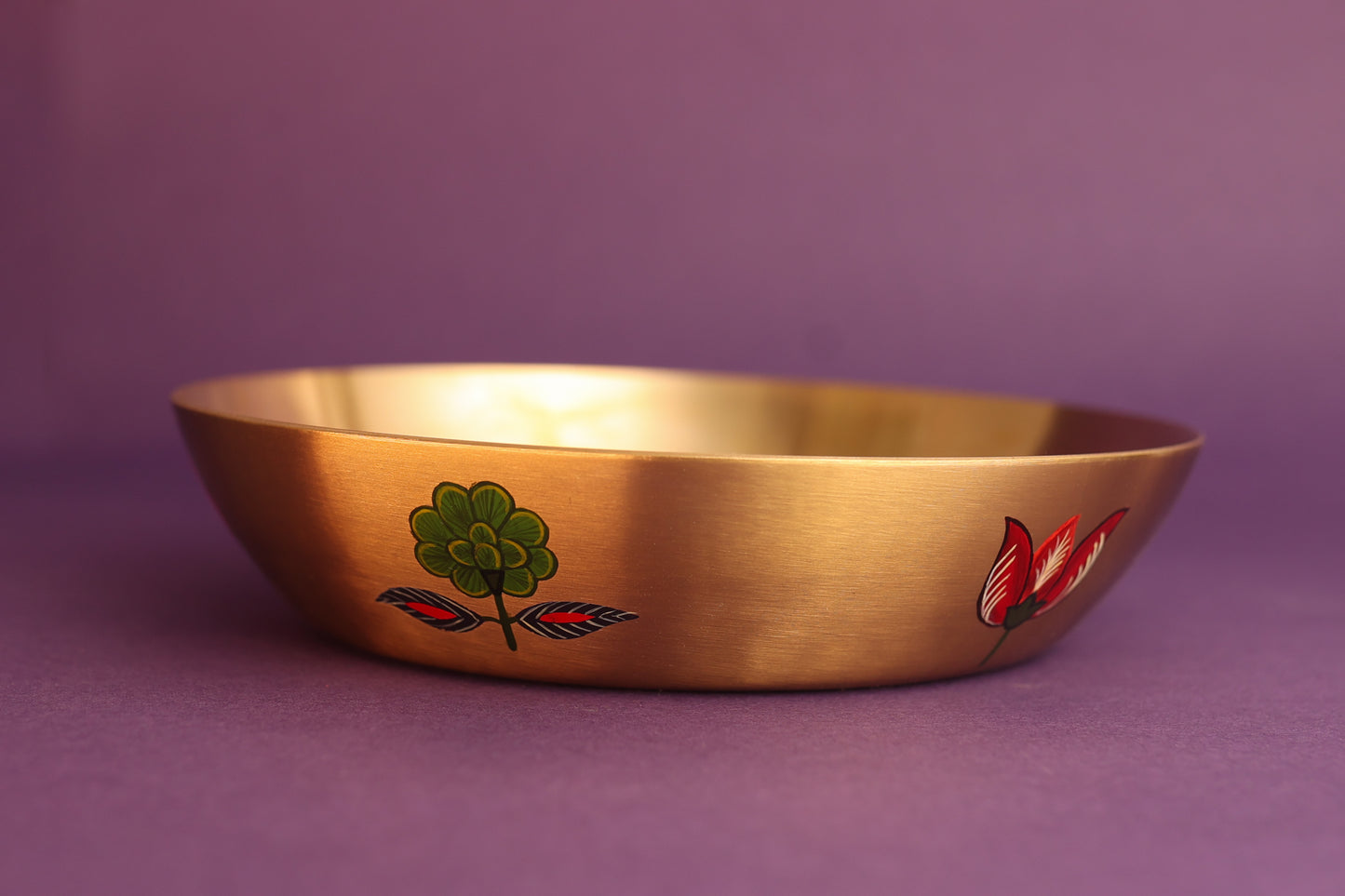 Kalamkari Kansa Serving Bowl