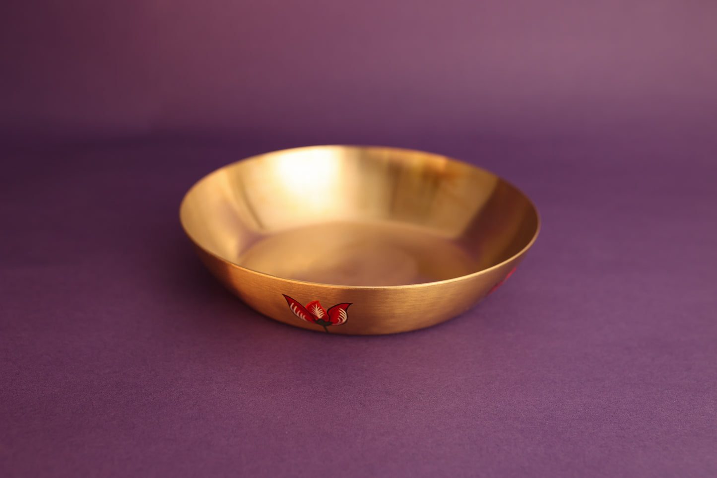 Kalamkari Kansa Serving Bowl