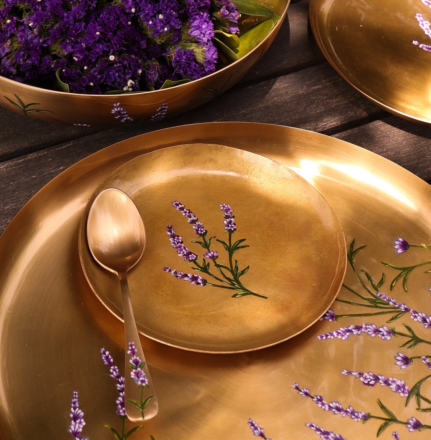 Jamuni Pital Tapas Plate - Set Of 4