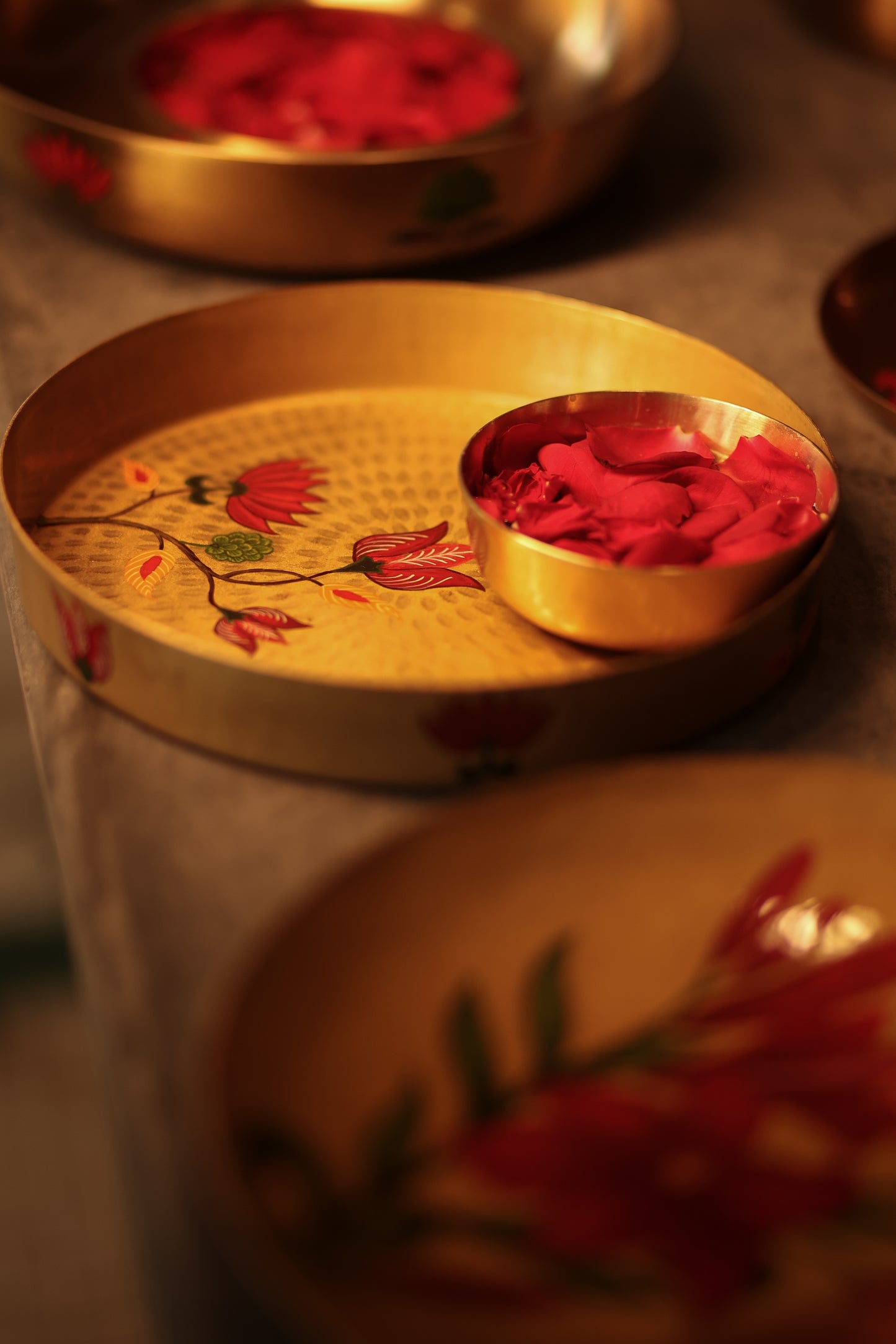 Kalamkari Pital Tray Small