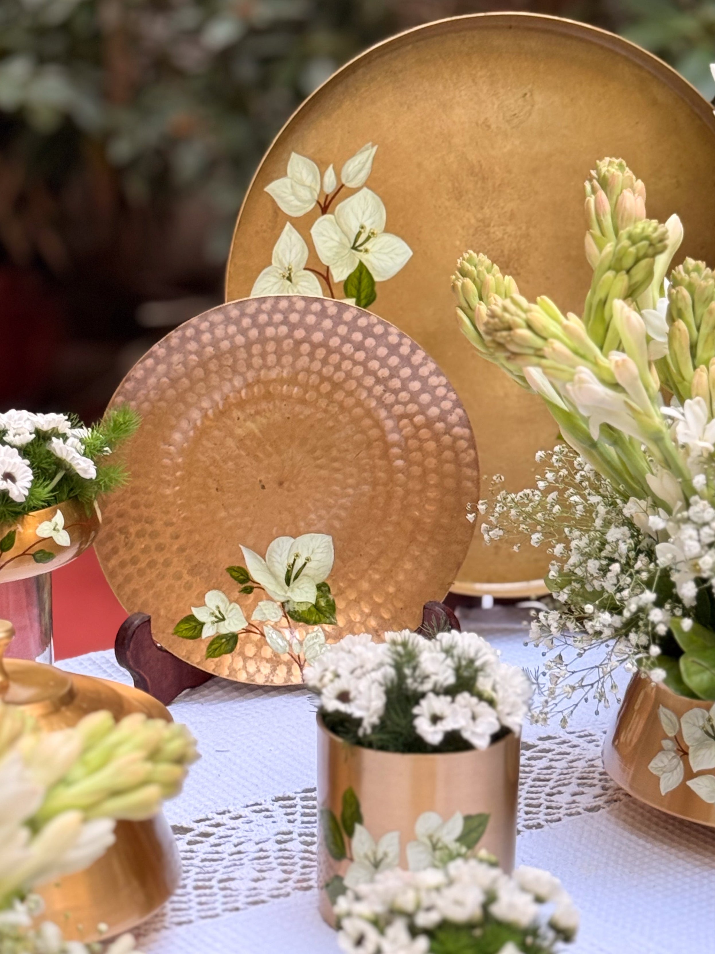 Saphed Pital Small Plate - Set of 4