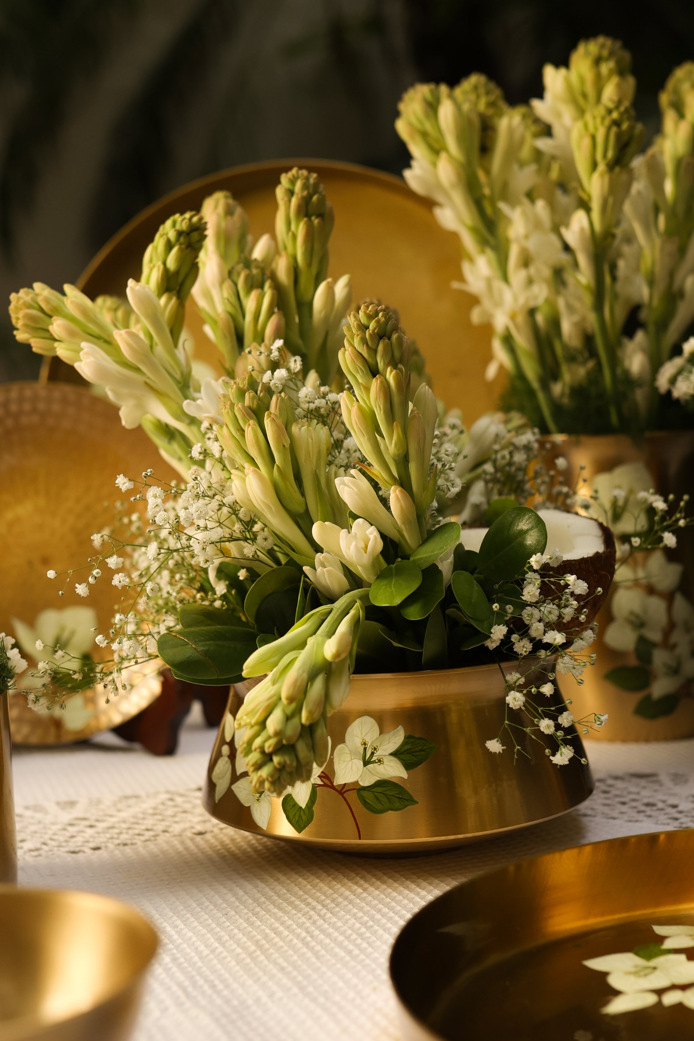 Saphed Kansa Curry Bowl Large