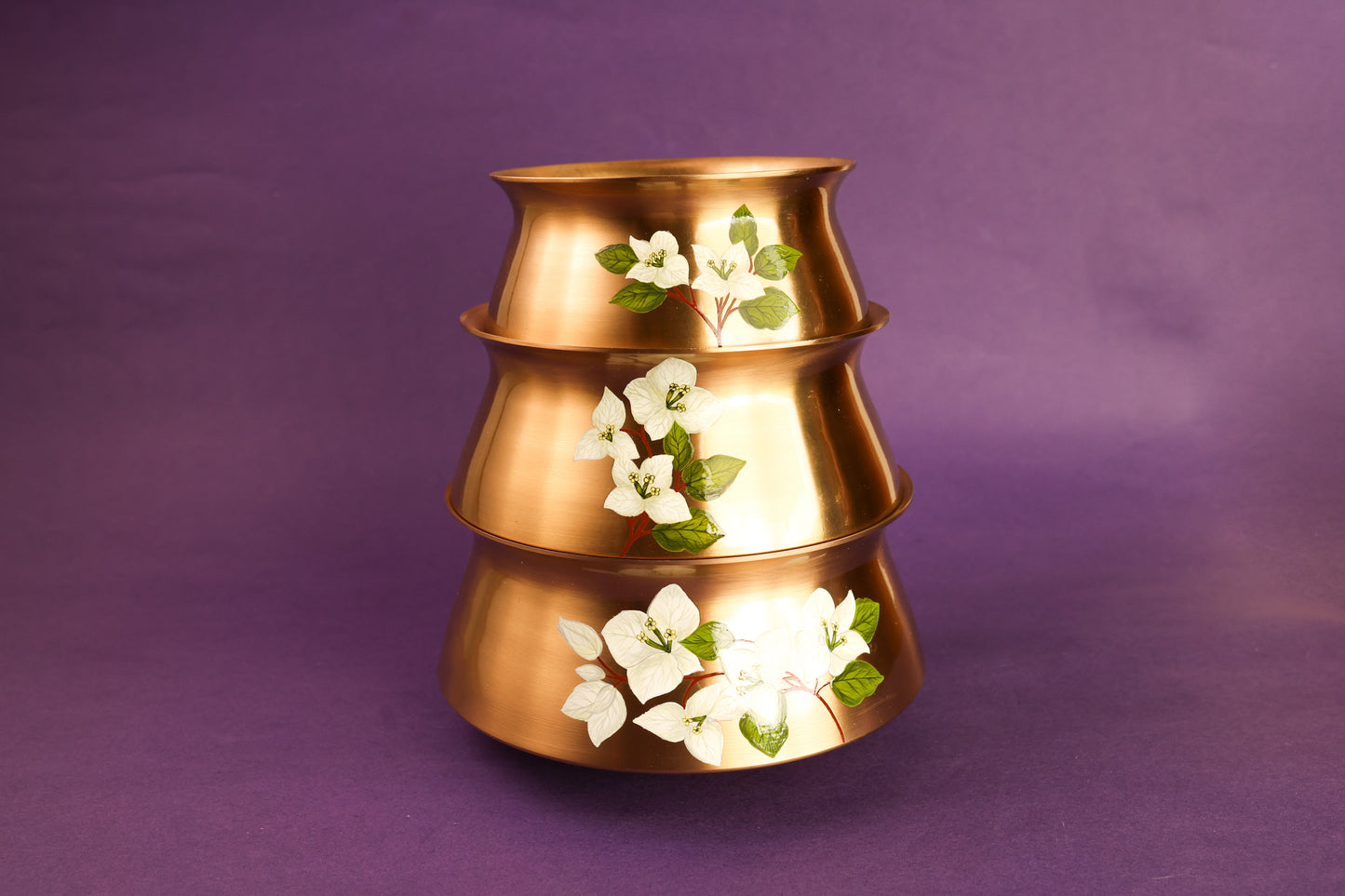 Saphed Kansa Curry Bowl and Serving Spoon Set