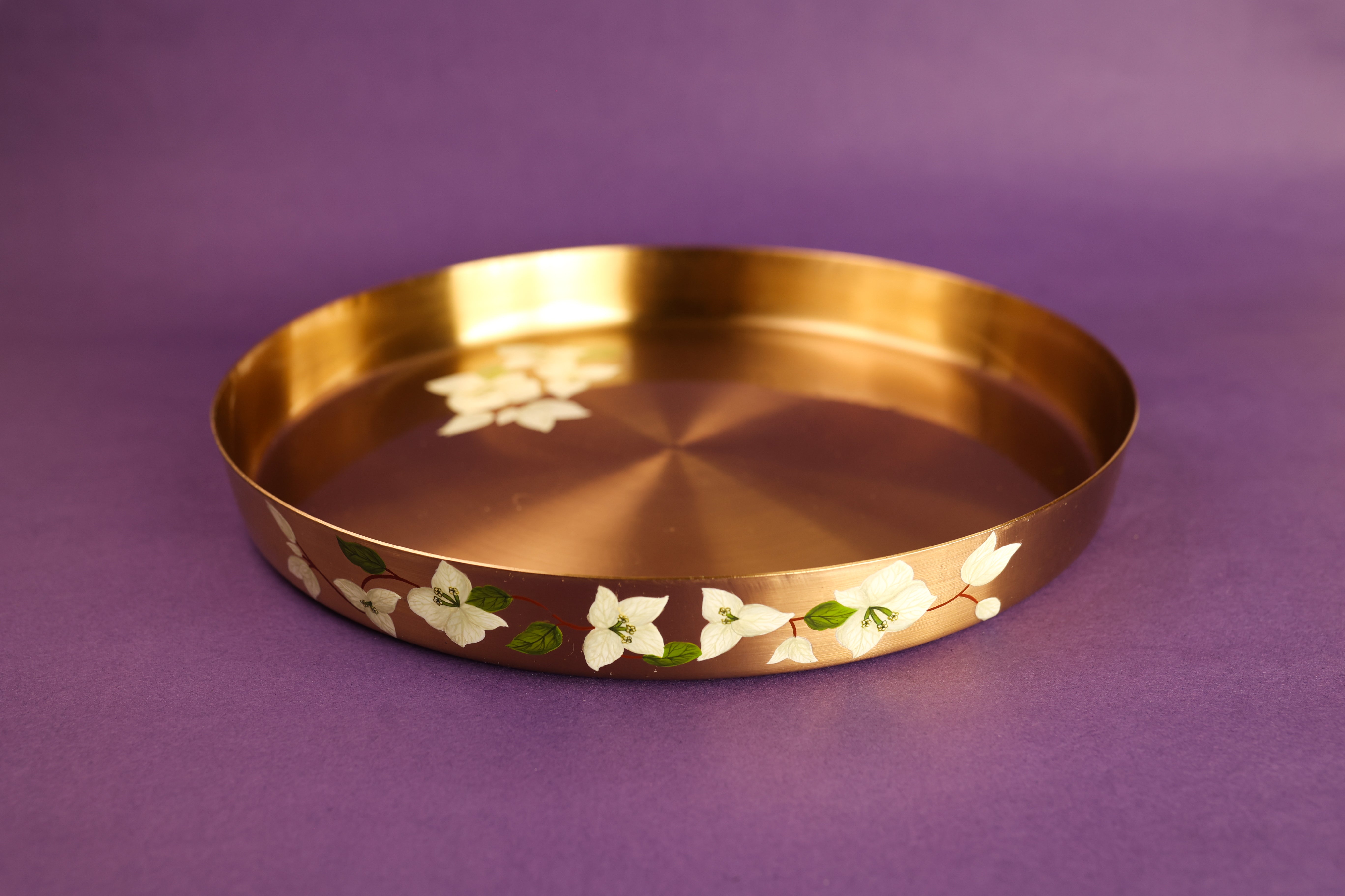 Saphed Kansa Thali Płatę 13"