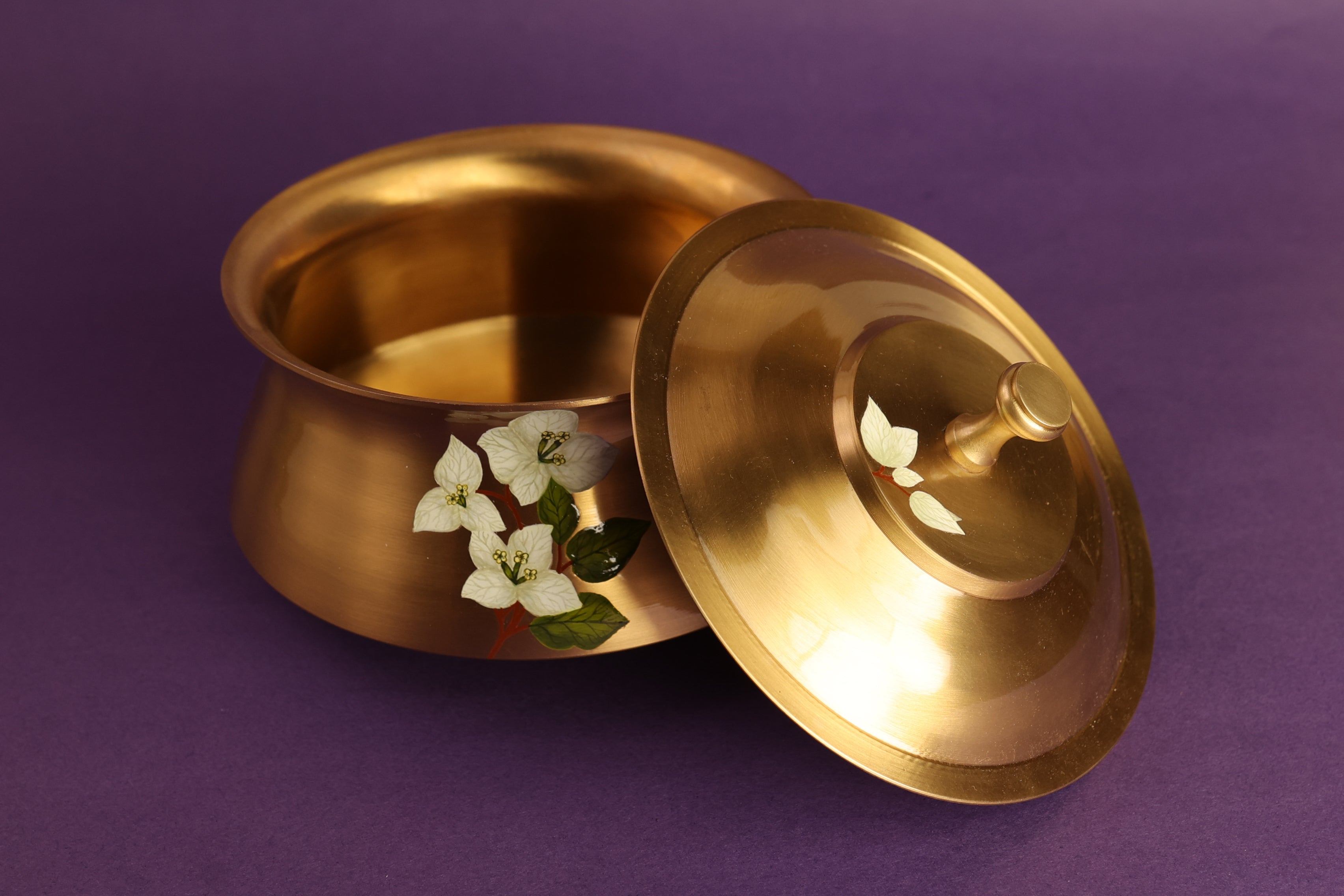 Saphed Kansa Curry Bowl Medium