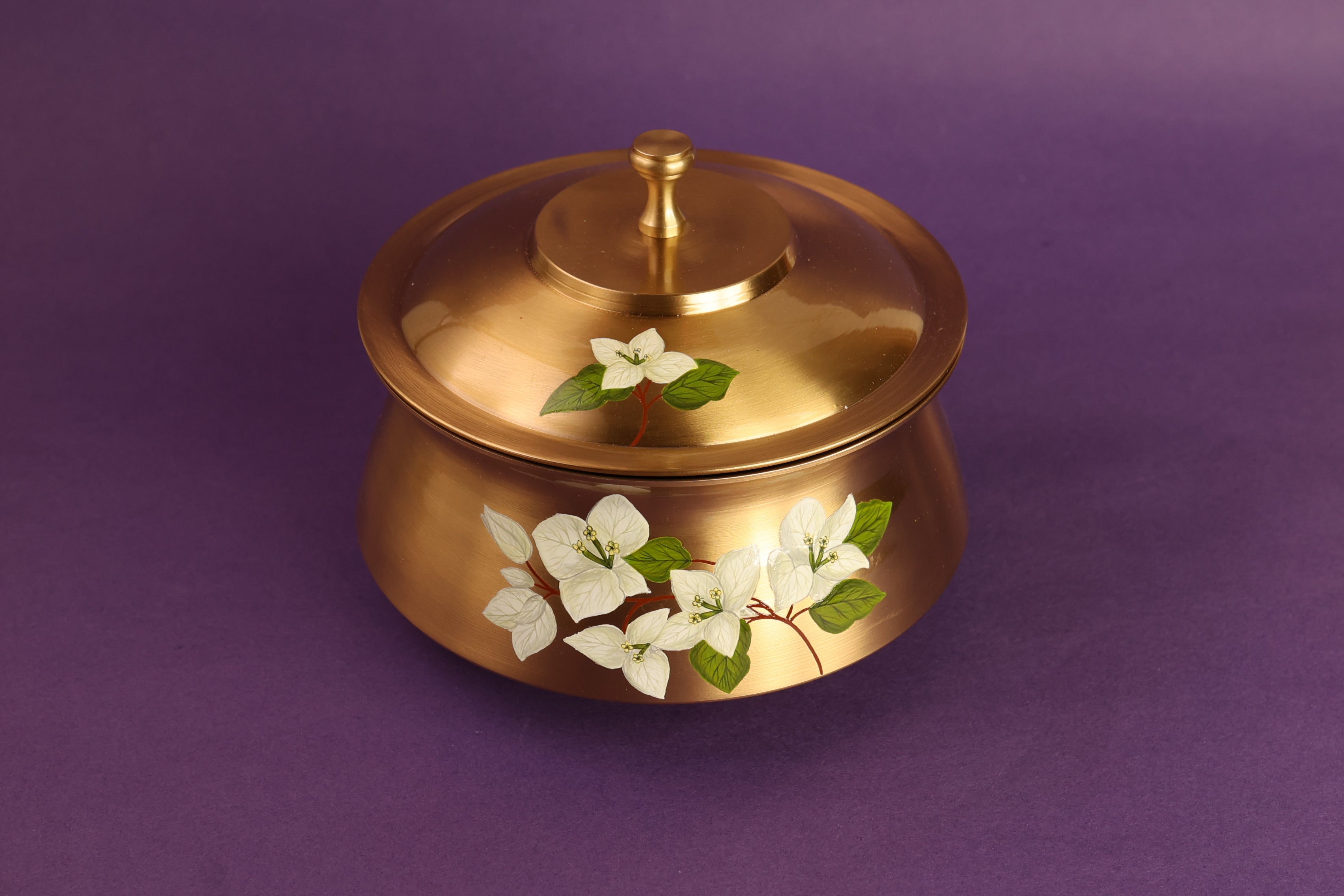 Saphed Kansa Curry Bowl Large