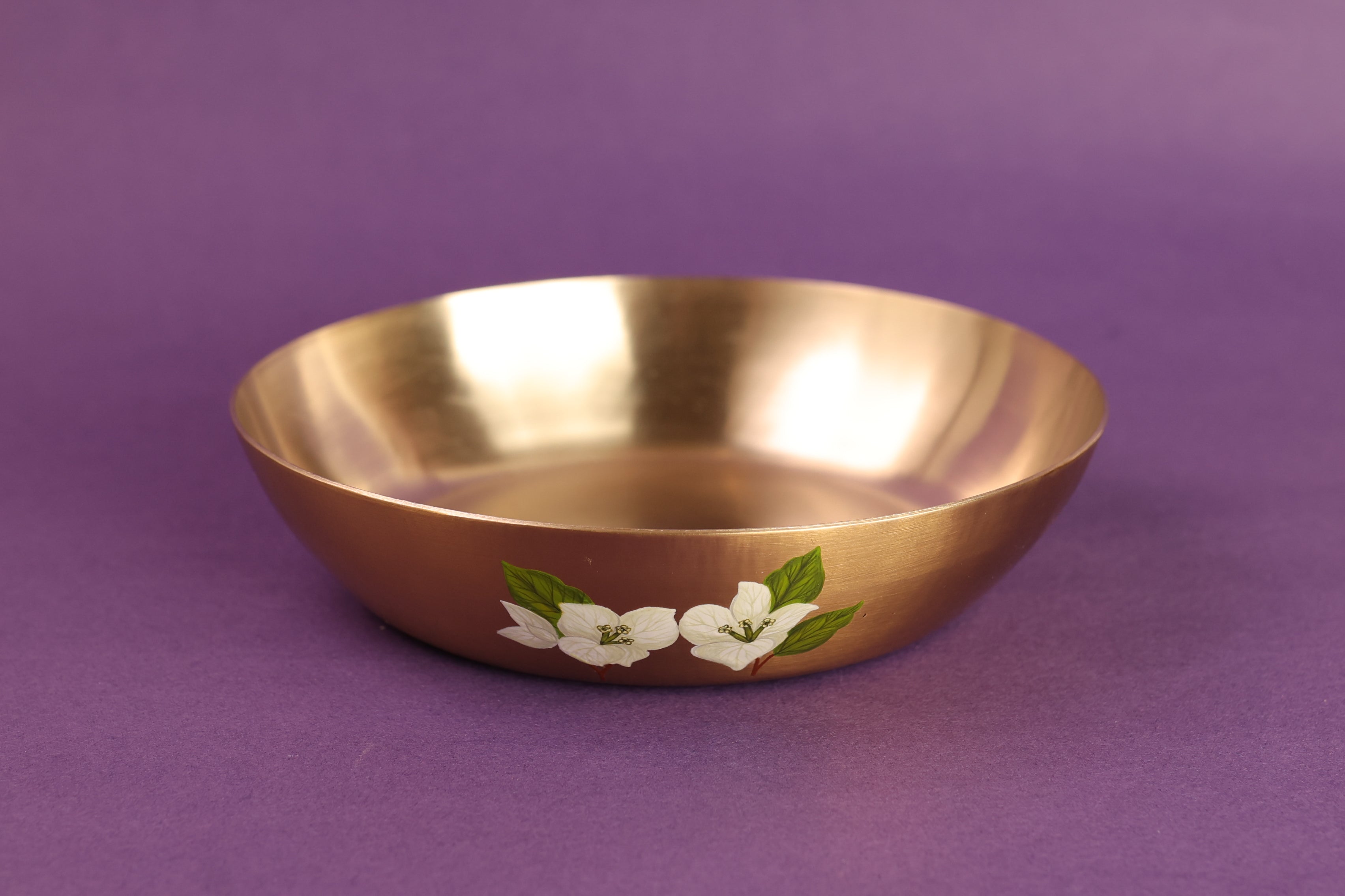 Saphed Kansa Serving Bowl