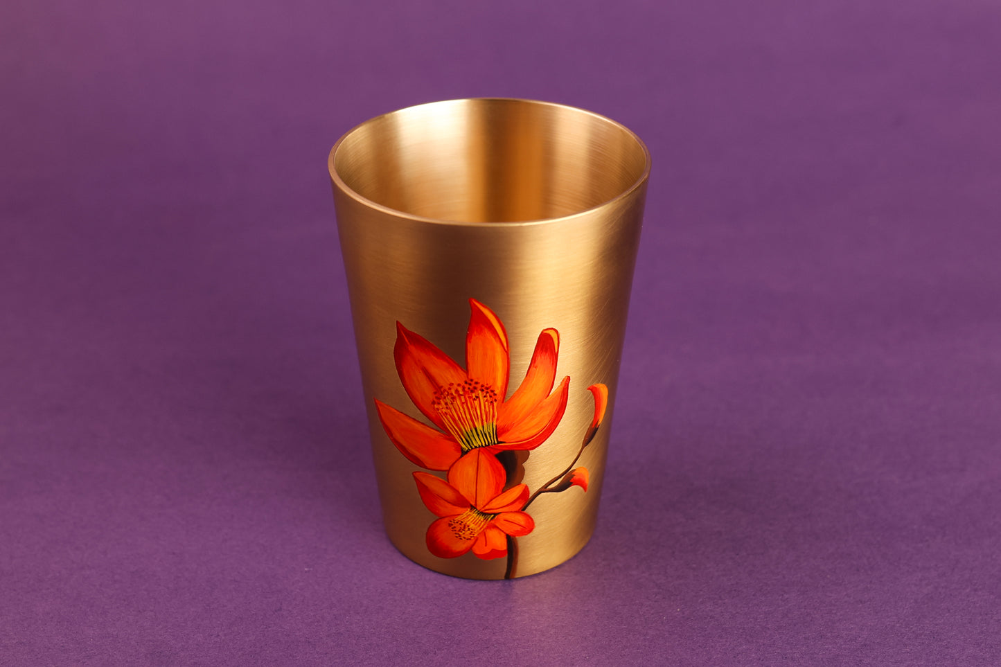 Palash Kansa Glass - Set Of 2