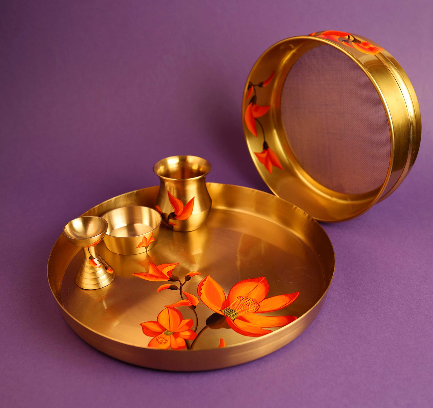 Arq Mithai x Baarique  - Karwa Chauth Pooja Set