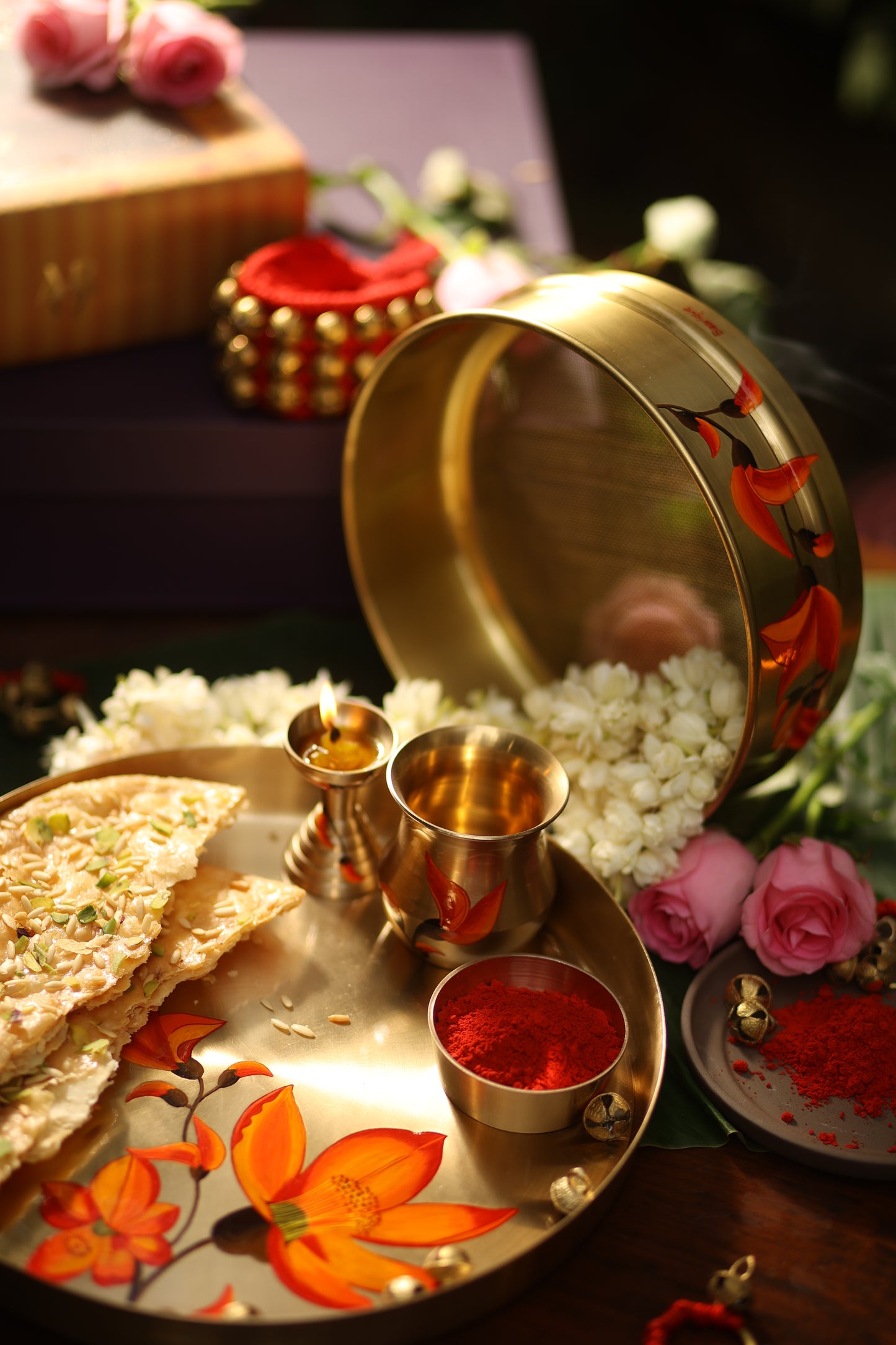 Palash Karwa Chauth Pooja Channi