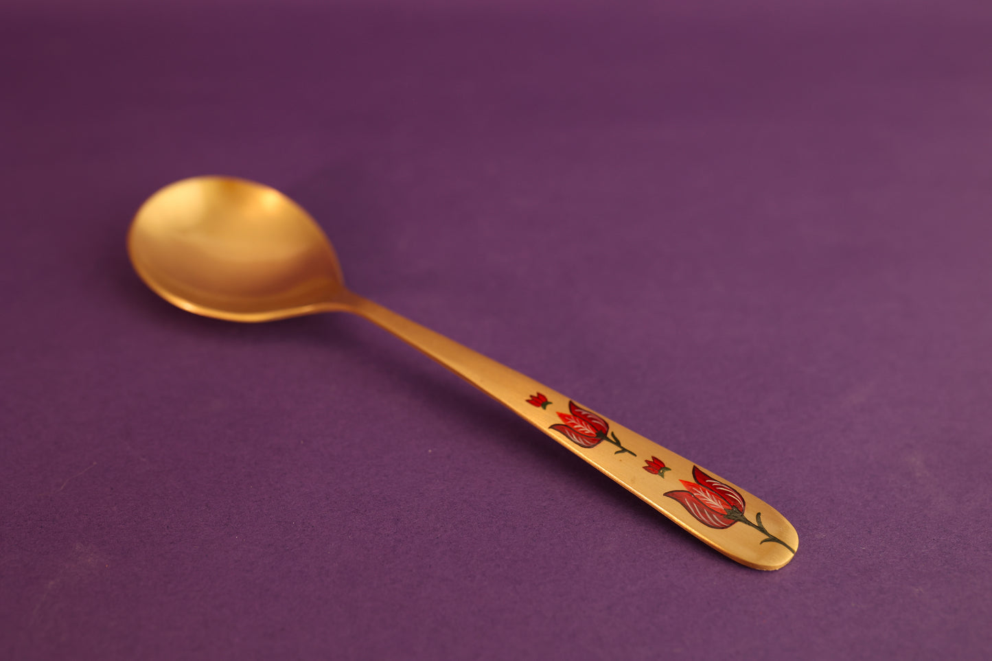 Kalamkari Pital Large Serving Spoon