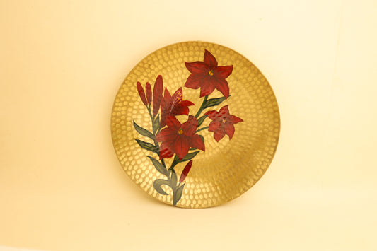 Lilly Mathar Brass Platter