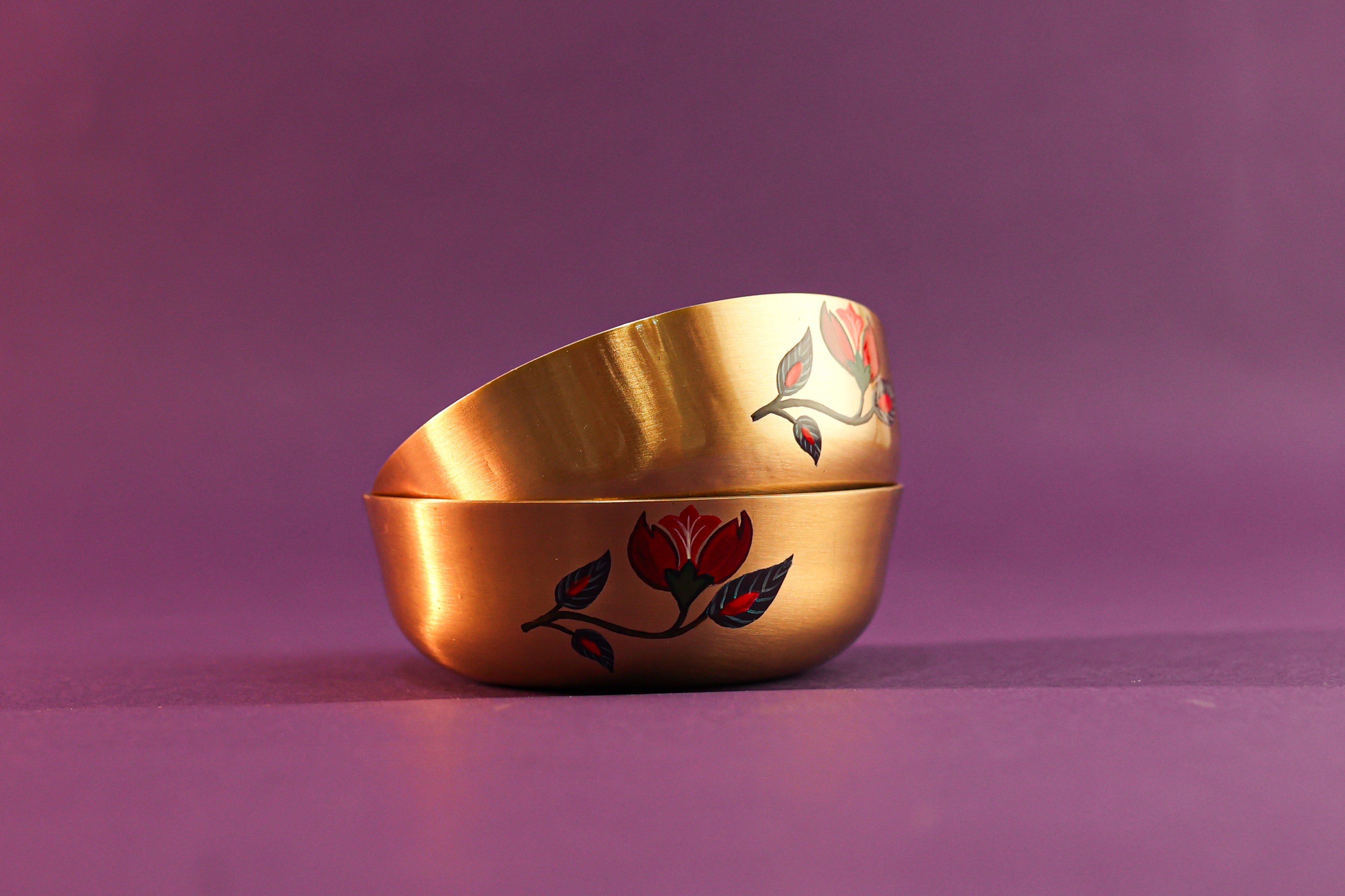 Kalamkari Kansa Katori Medium