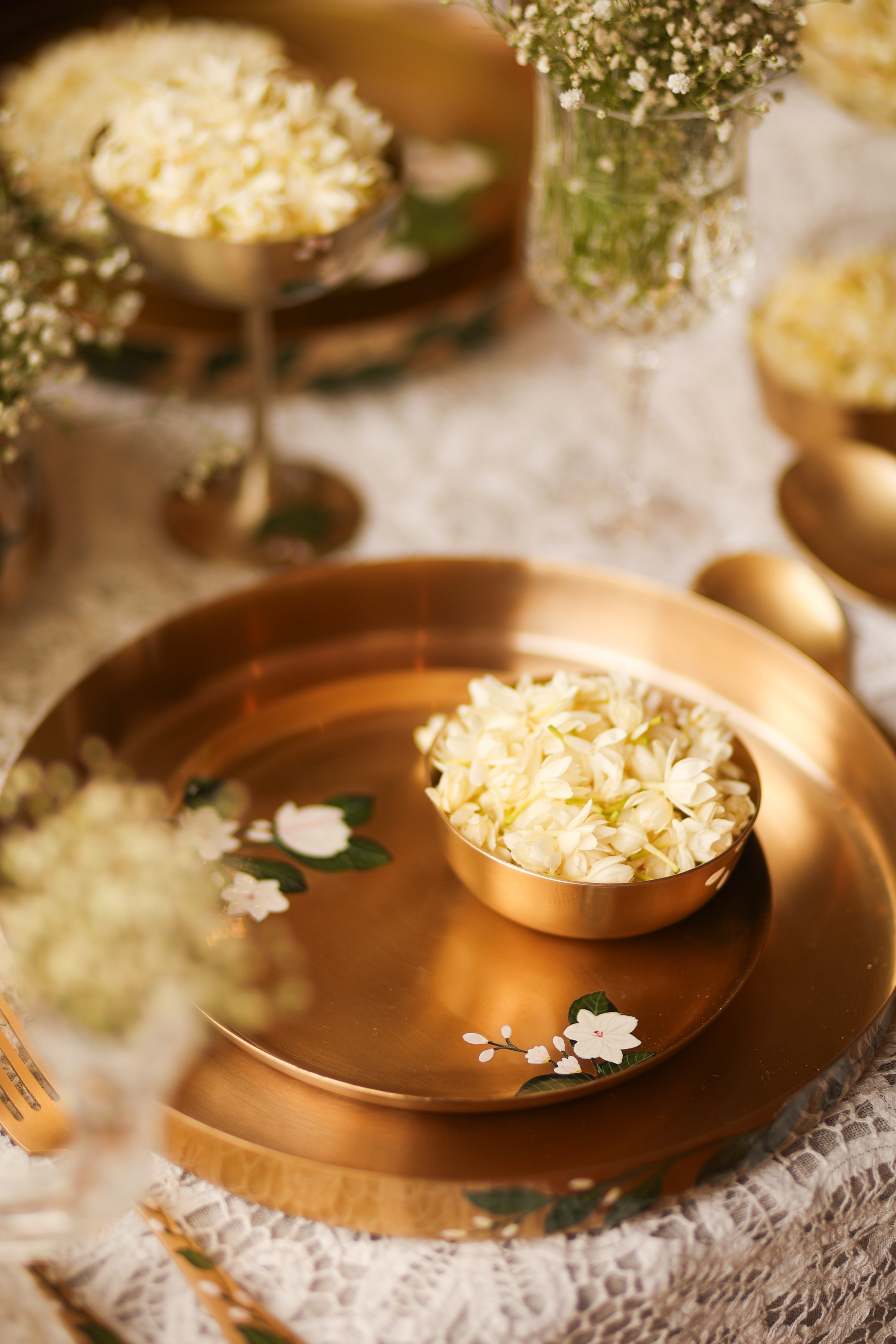 Chameli Kansa Side Plate - Set of 6