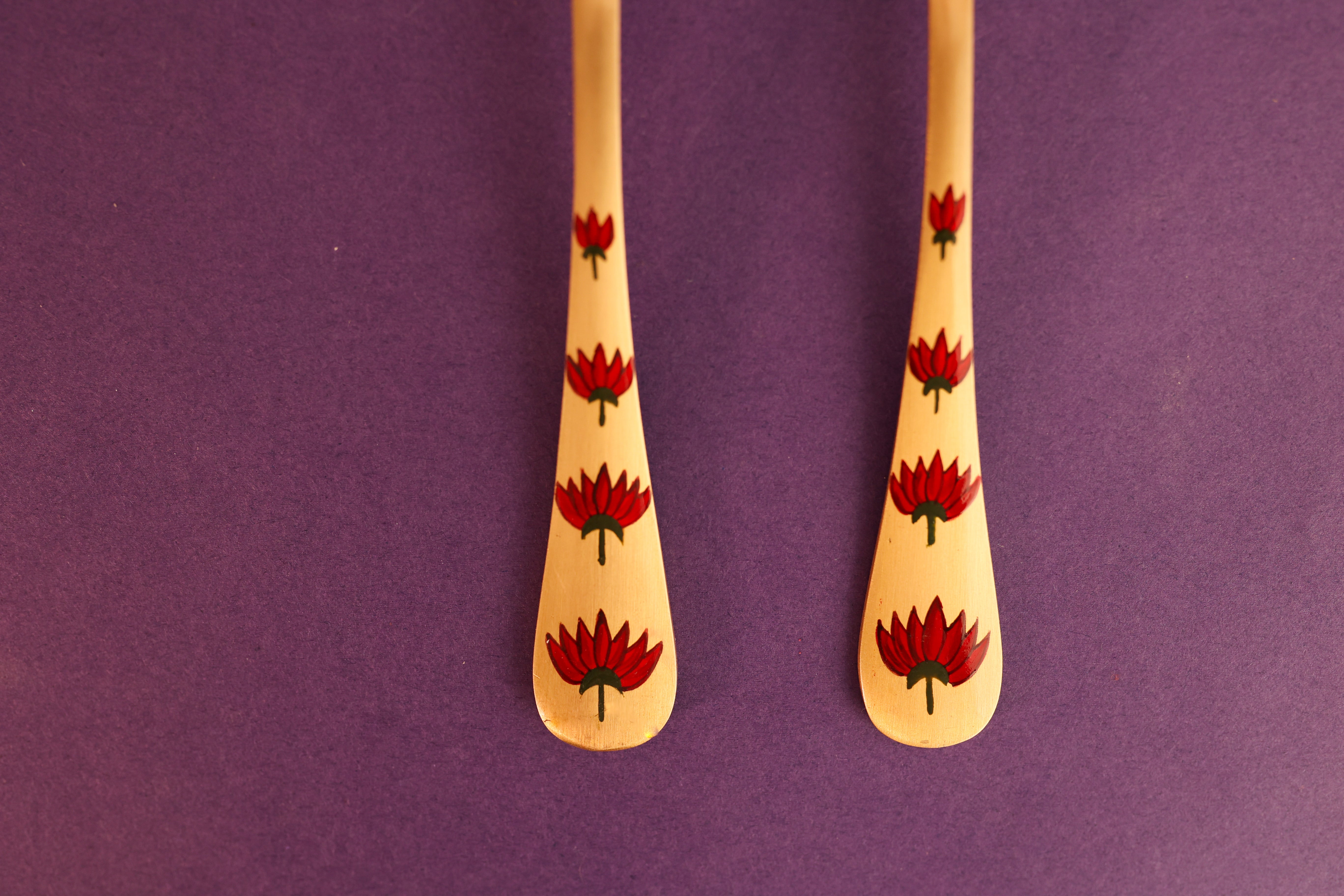 Kalamkari Pital Cutlery Set of 6