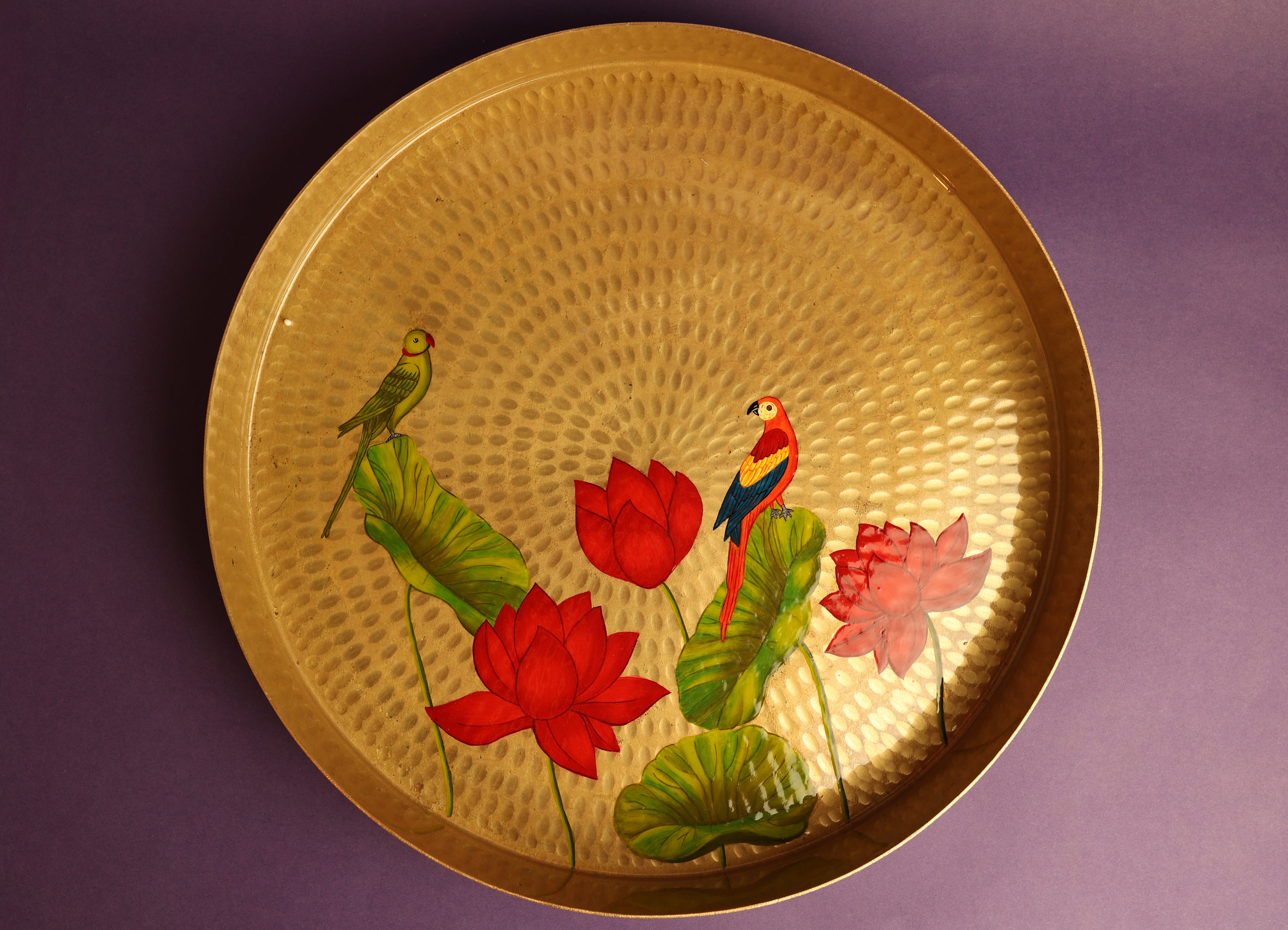 Padma Pital Tray Set