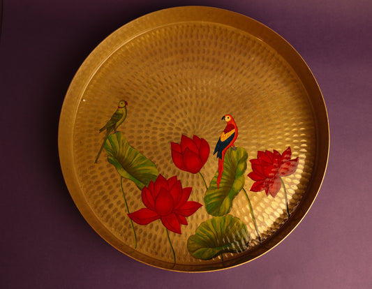Padma Pital Tray Set