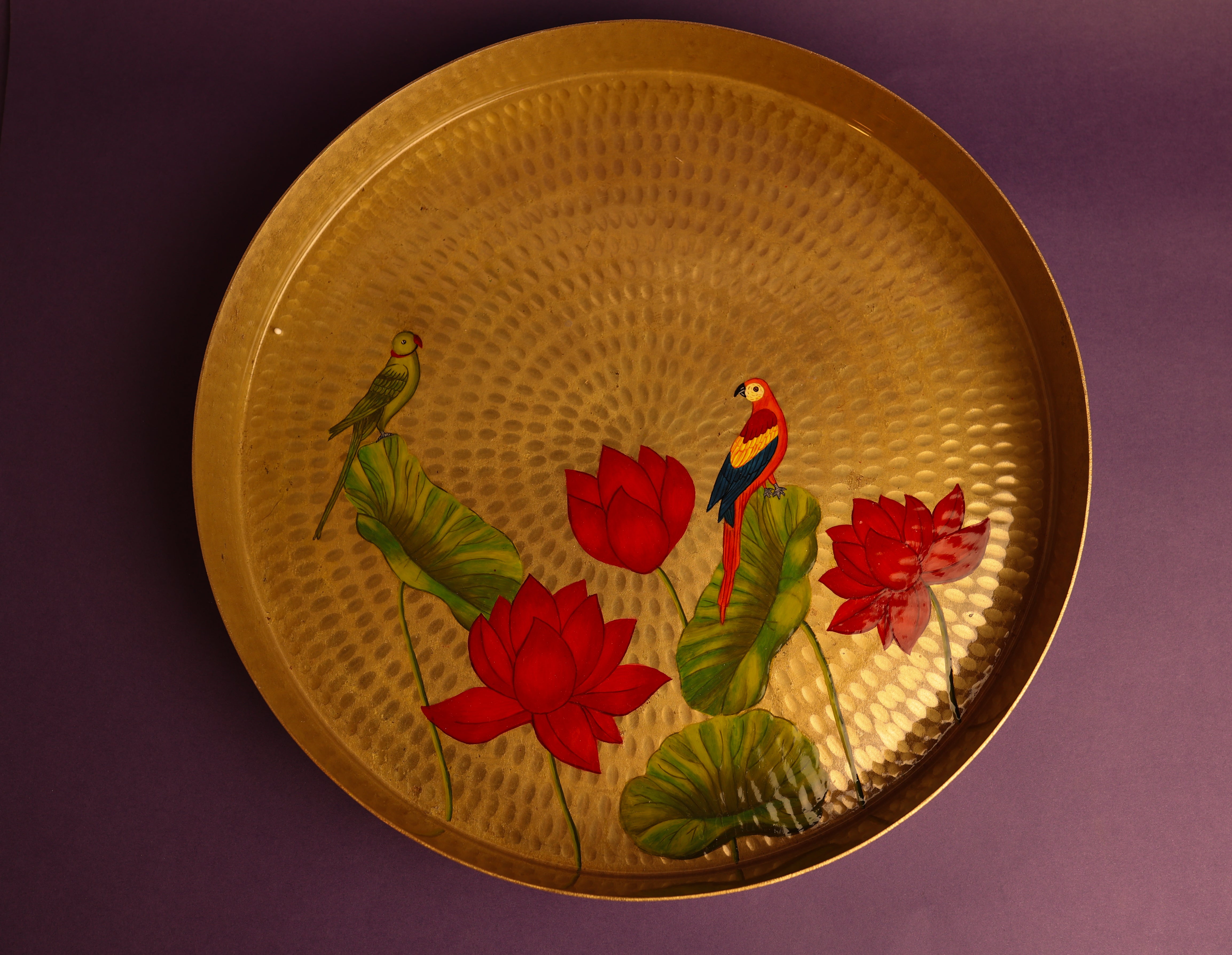 Padma Pital Tray Set