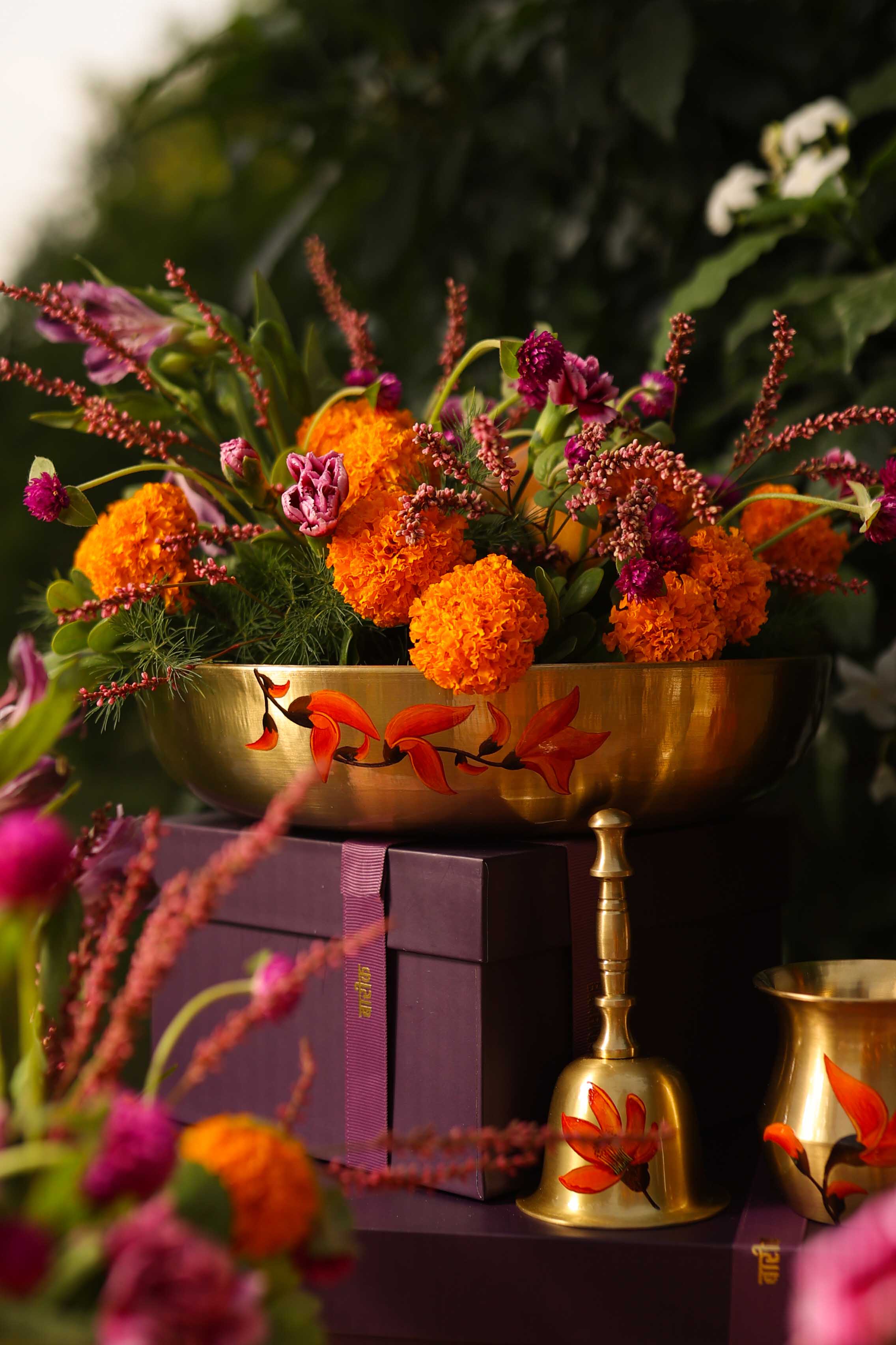 Palash Kansa Serving Bowl Large