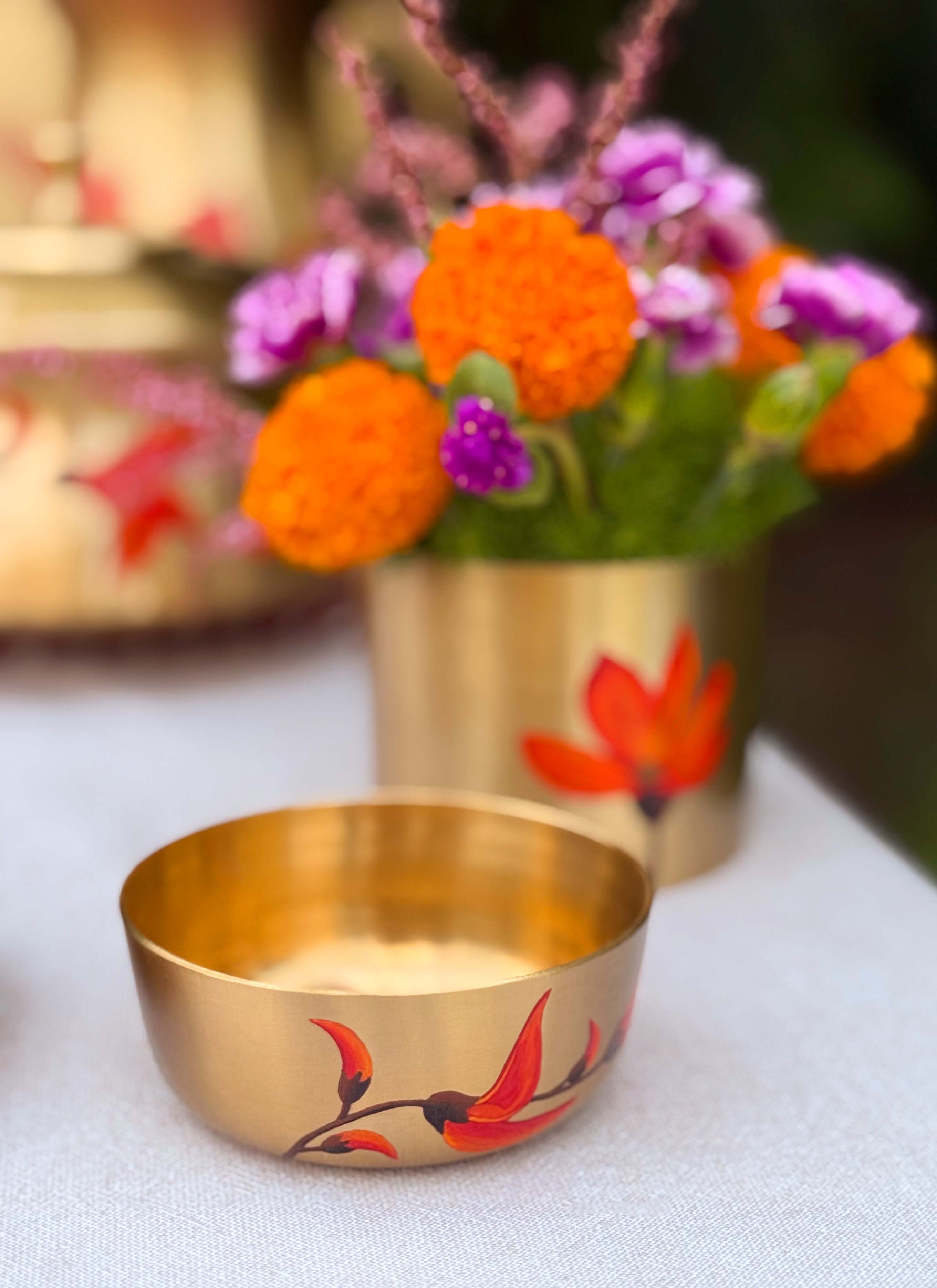 Palash Kansa Katori Small - Set Of 2