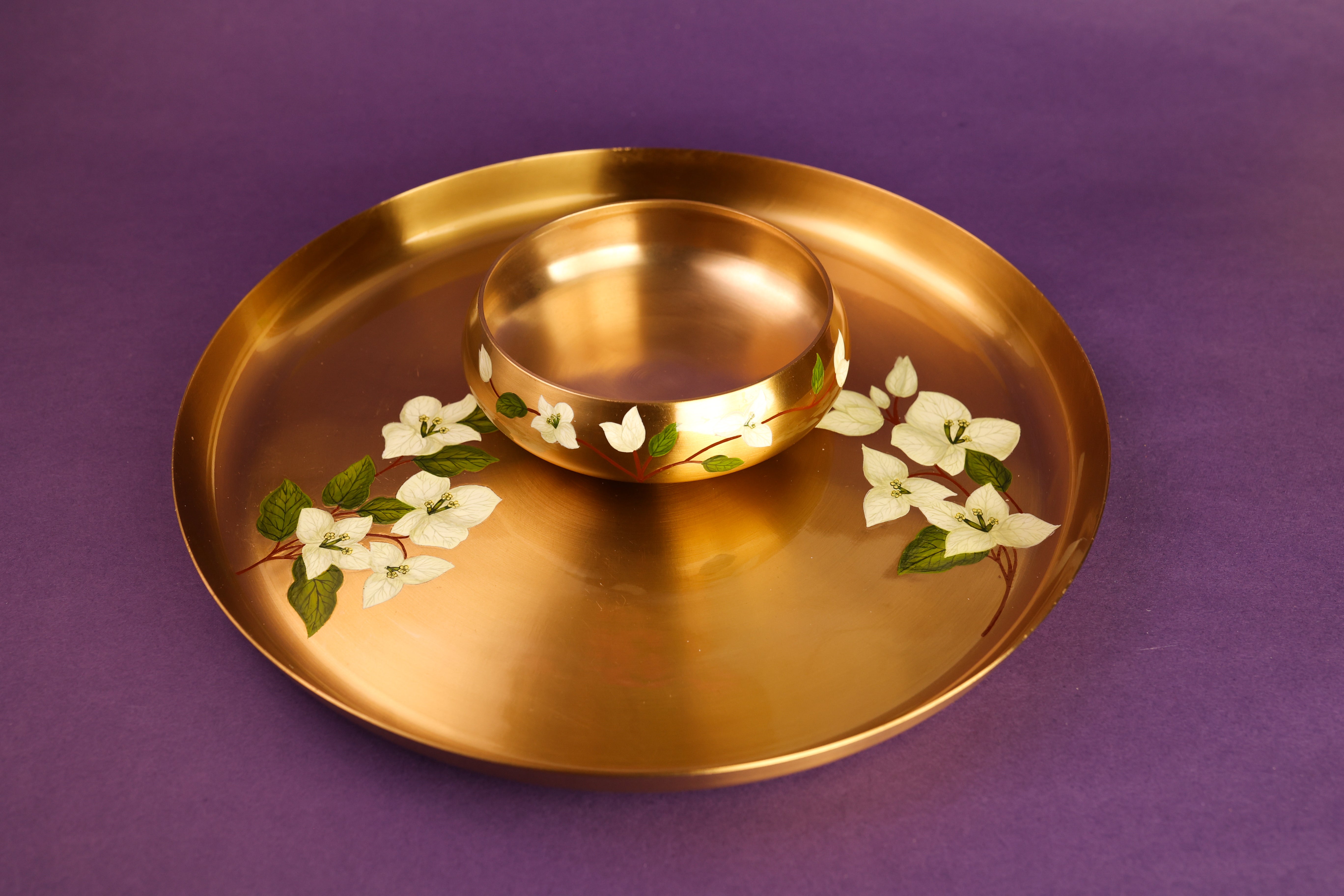 Saphed Kansa Dip and Serve Set