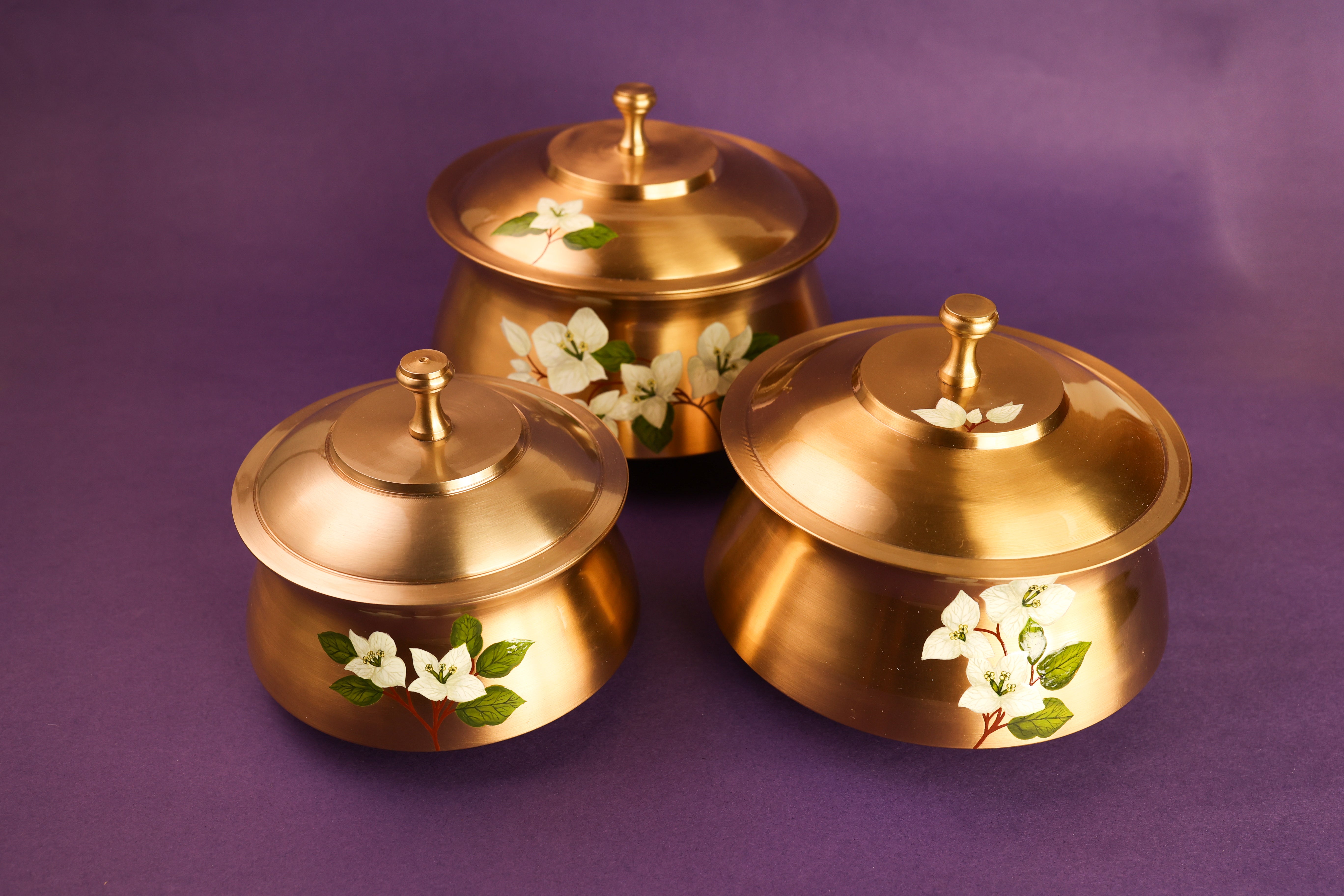 Saphed Kansa Curry Bowl and Serving Spoon Set