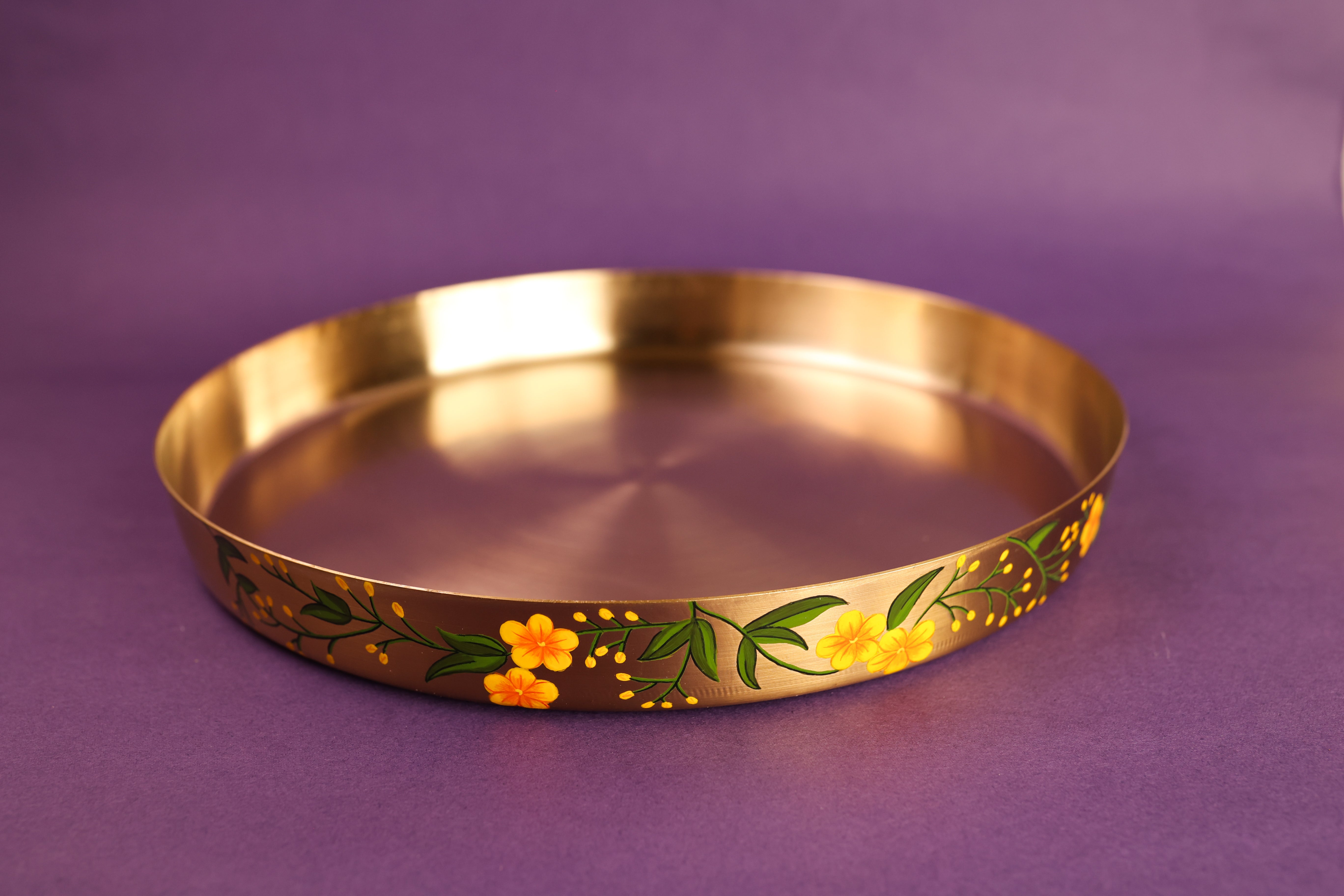 Basant Kansa Thali Płatę 13"