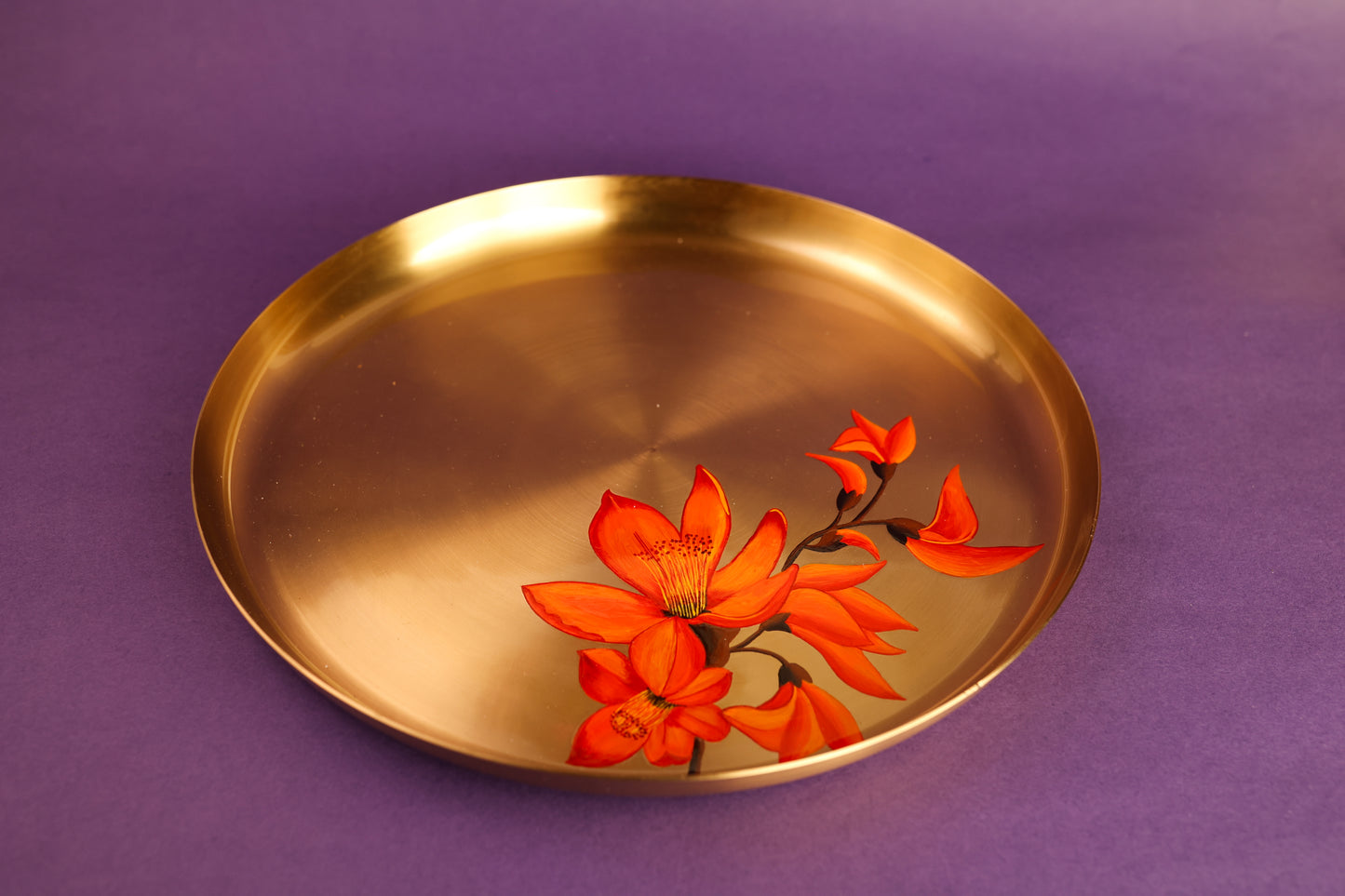 Palash Kansa Dinner Plate