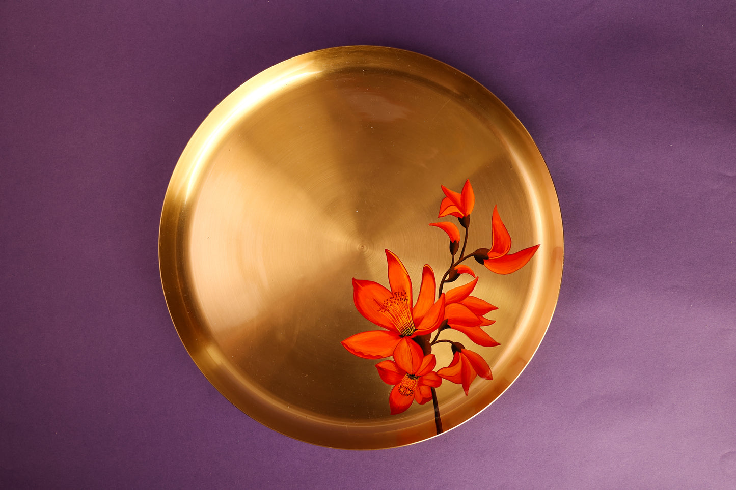 Palash Kansa Dinner Plate