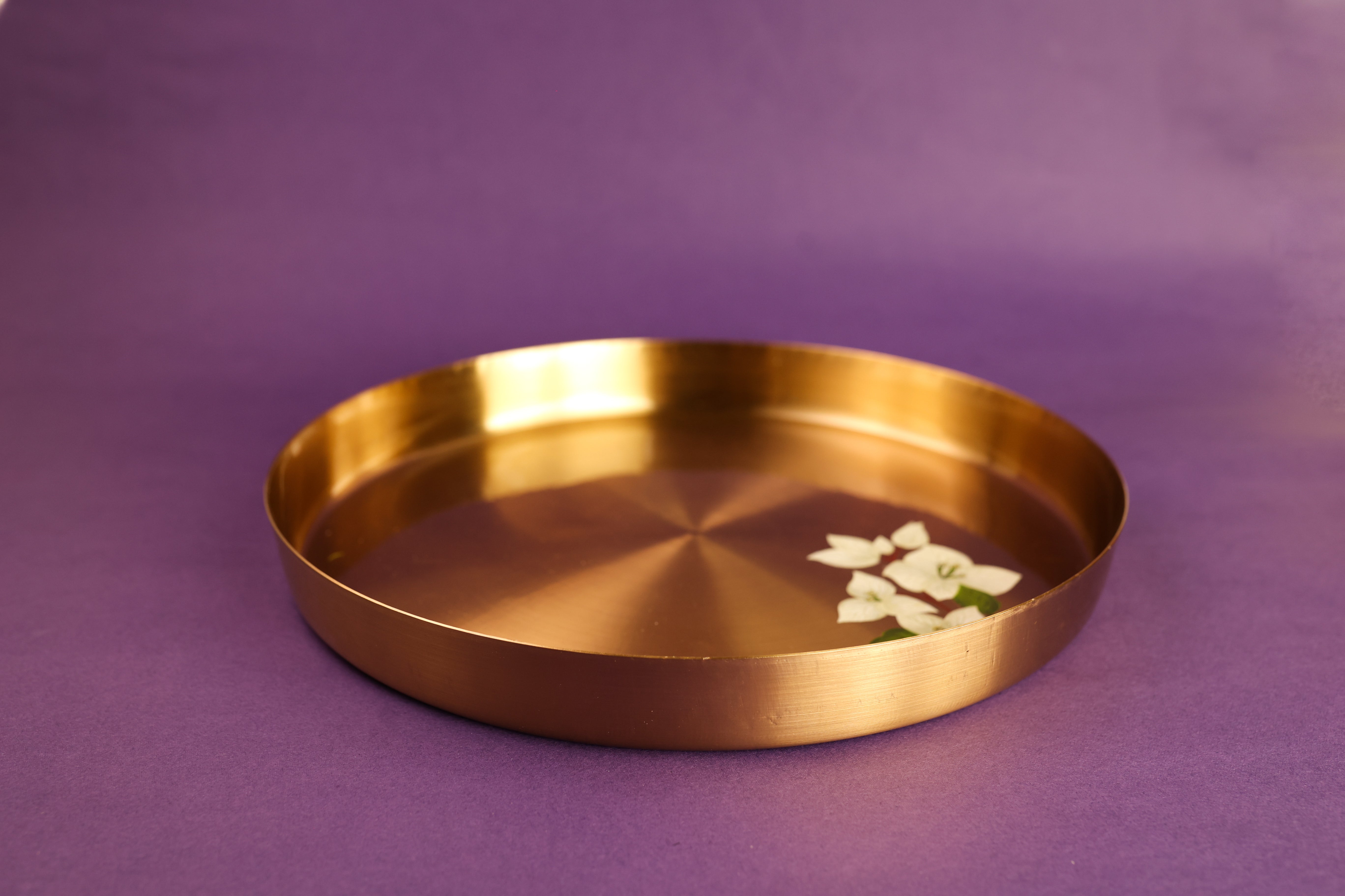 Saphed Kansa Thali Płatę 13"