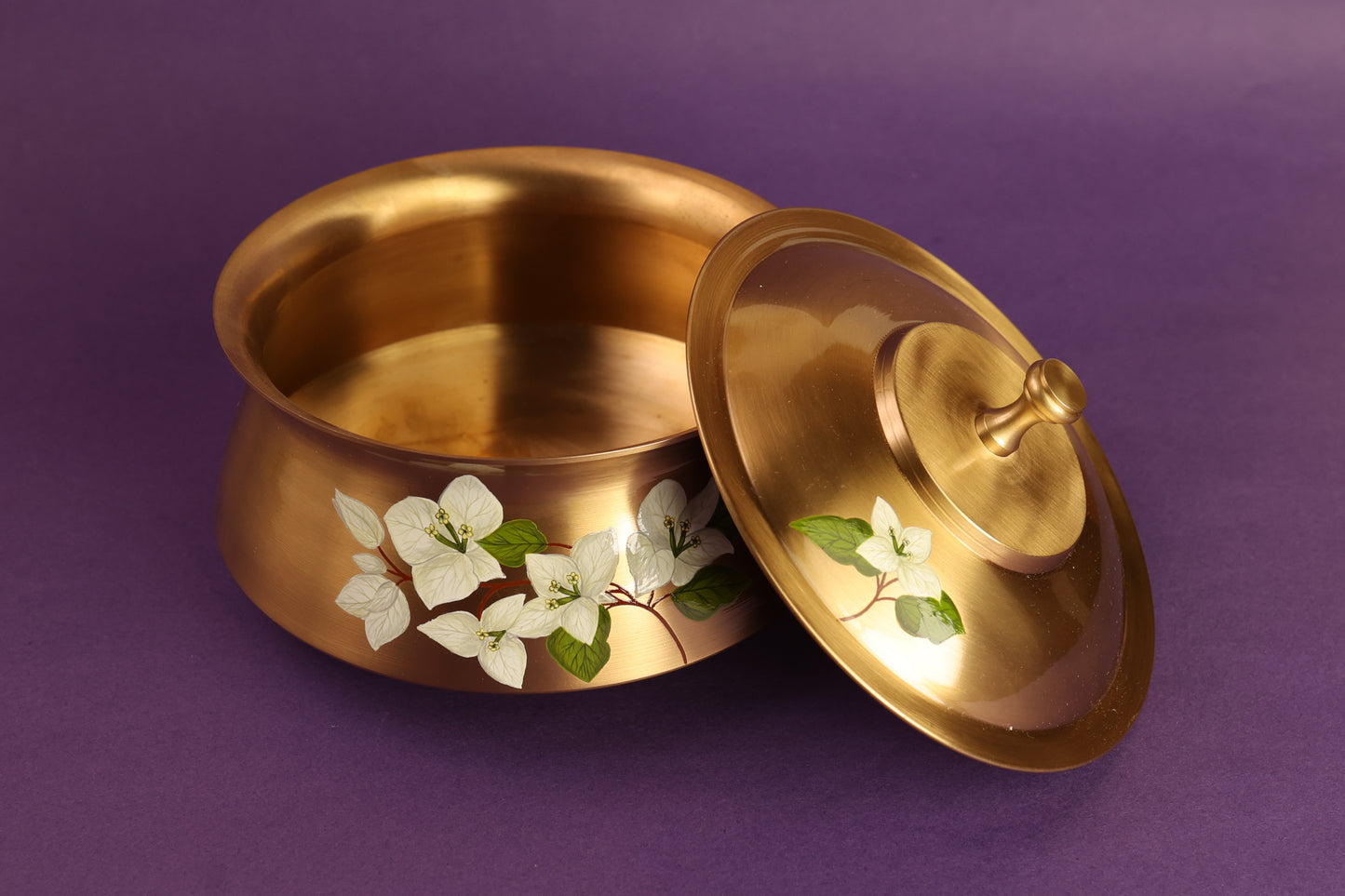 Saphed Kansa Curry Bowl and Serving Spoon Set