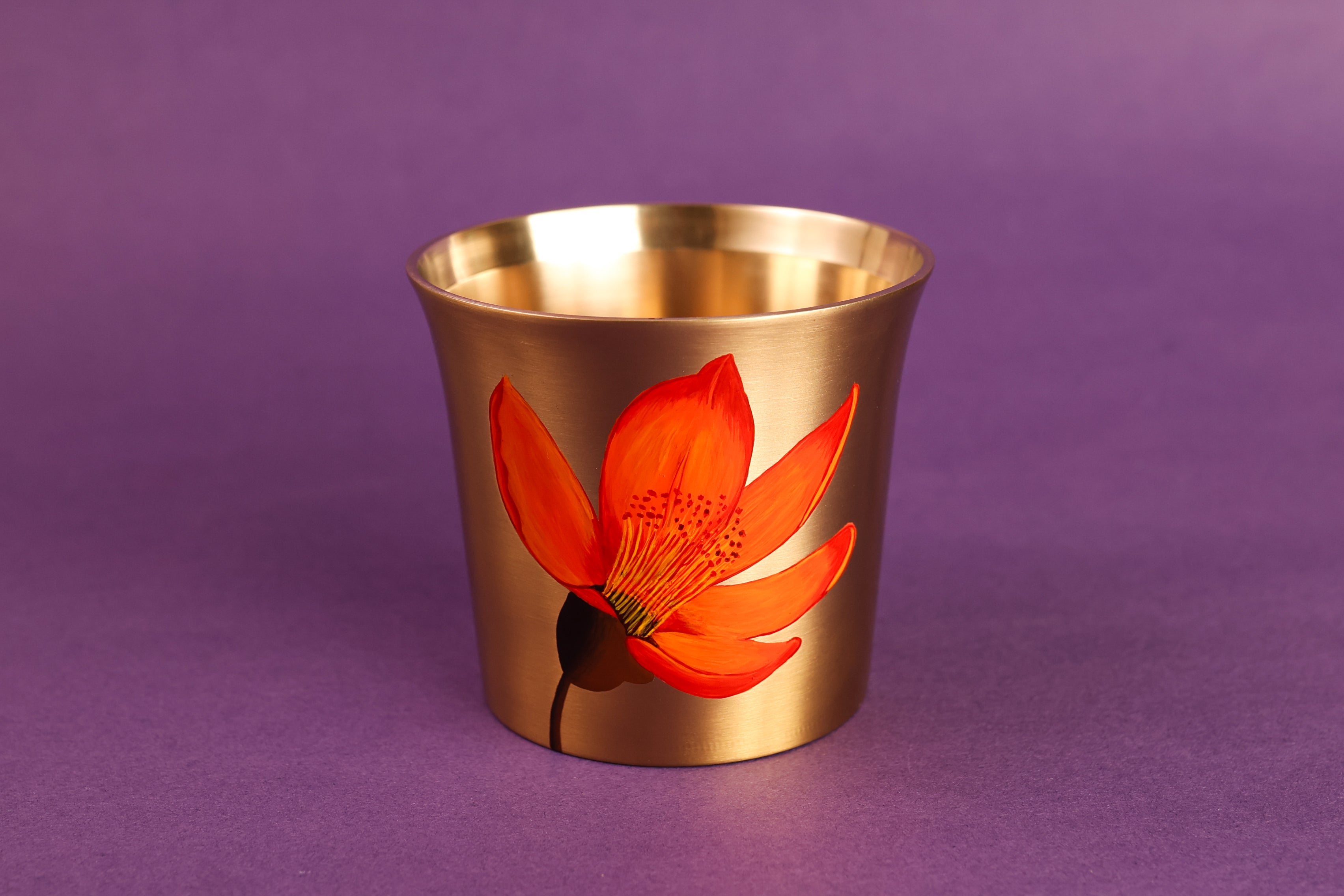 Palash Large Kansa Glass - Set Of 2