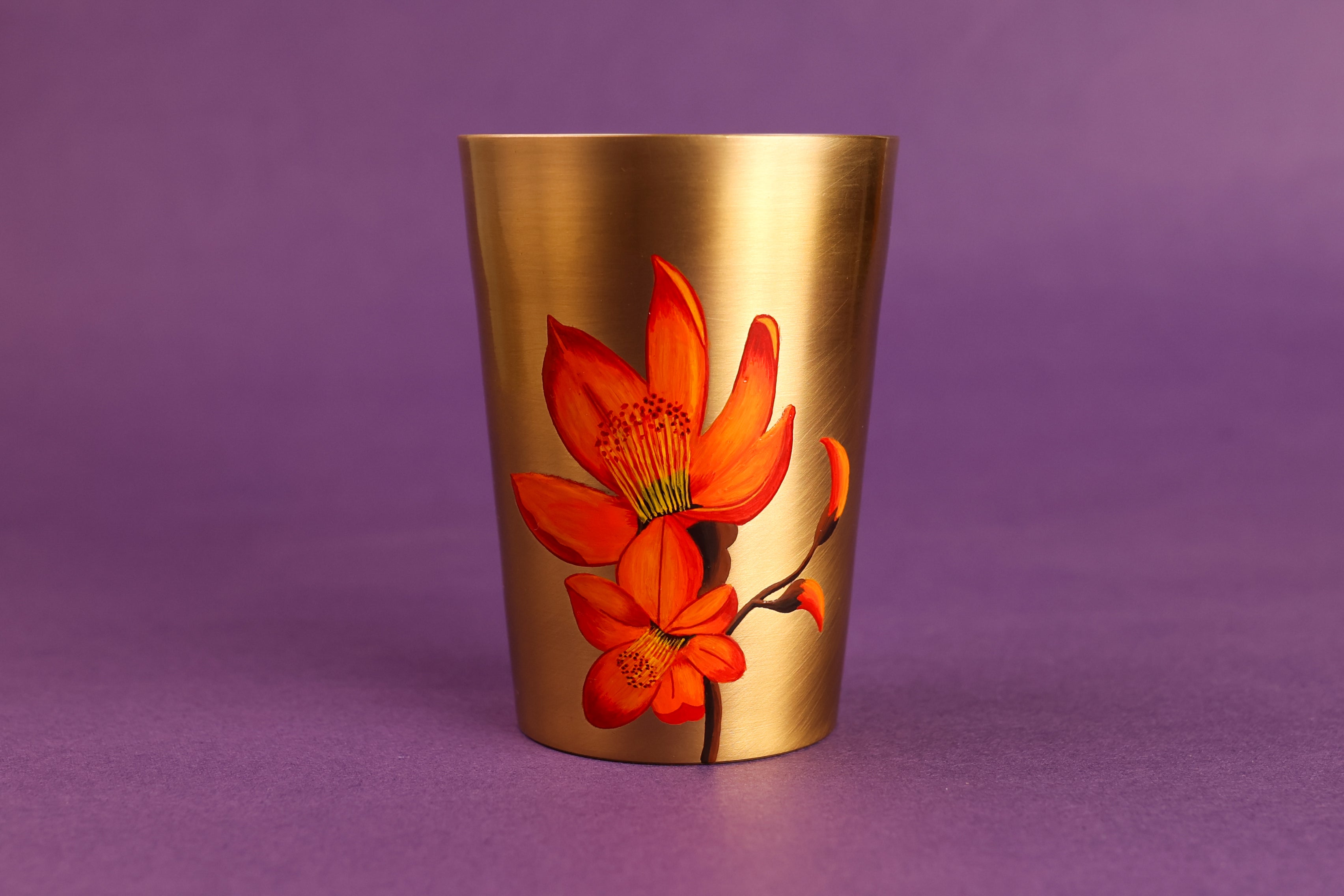 Palash Kansa Glass - Set Of 2