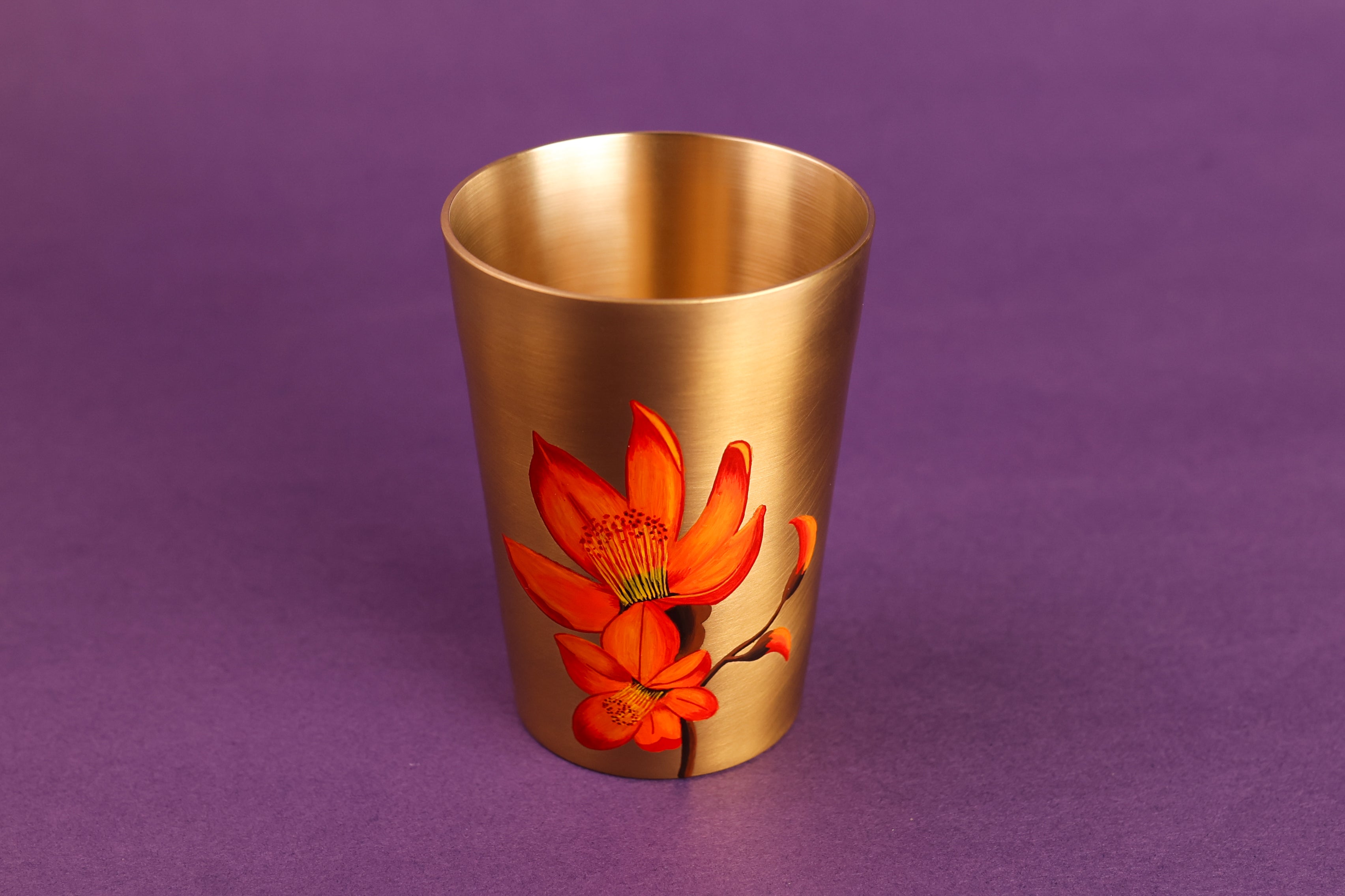 Palash Kansa Glass - Set Of 2